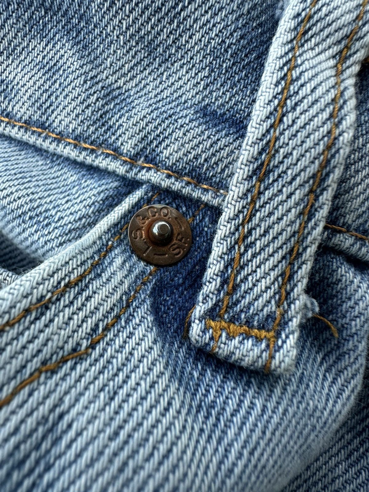Levi's Vintage 70s Levi’s orentag top button 8 denim jeans Size US 30 / EU 46 - 5 Thumbnail