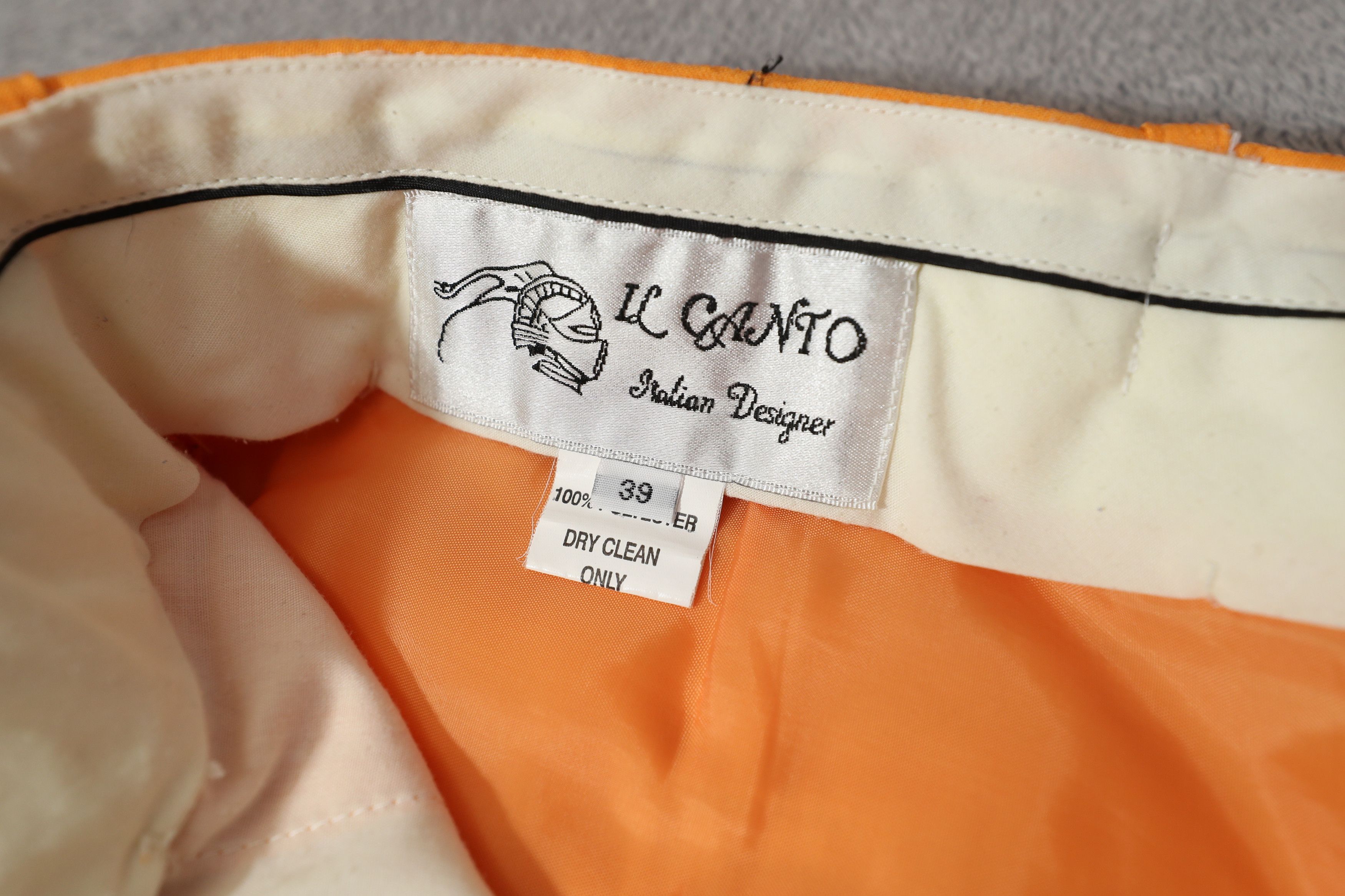 Other Il Canto Vintage Italian Orange Dress Pants (40) Size US 40 / EU 56 - 9 Thumbnail