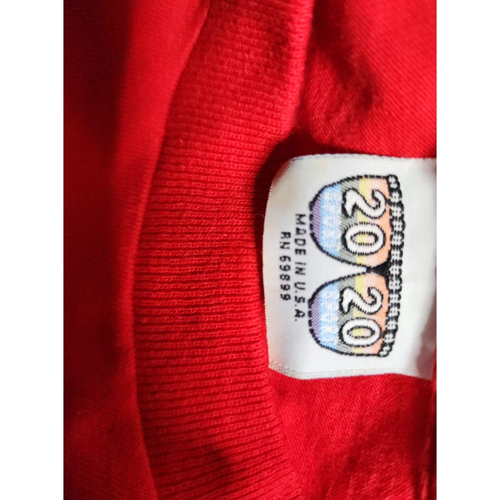 Vintage Vintage 2020 Sport Mens L Pocket Tee Red Cotton Short Sleeve Shirt Size US L / EU 52-54 / 3 - 7 Thumbnail