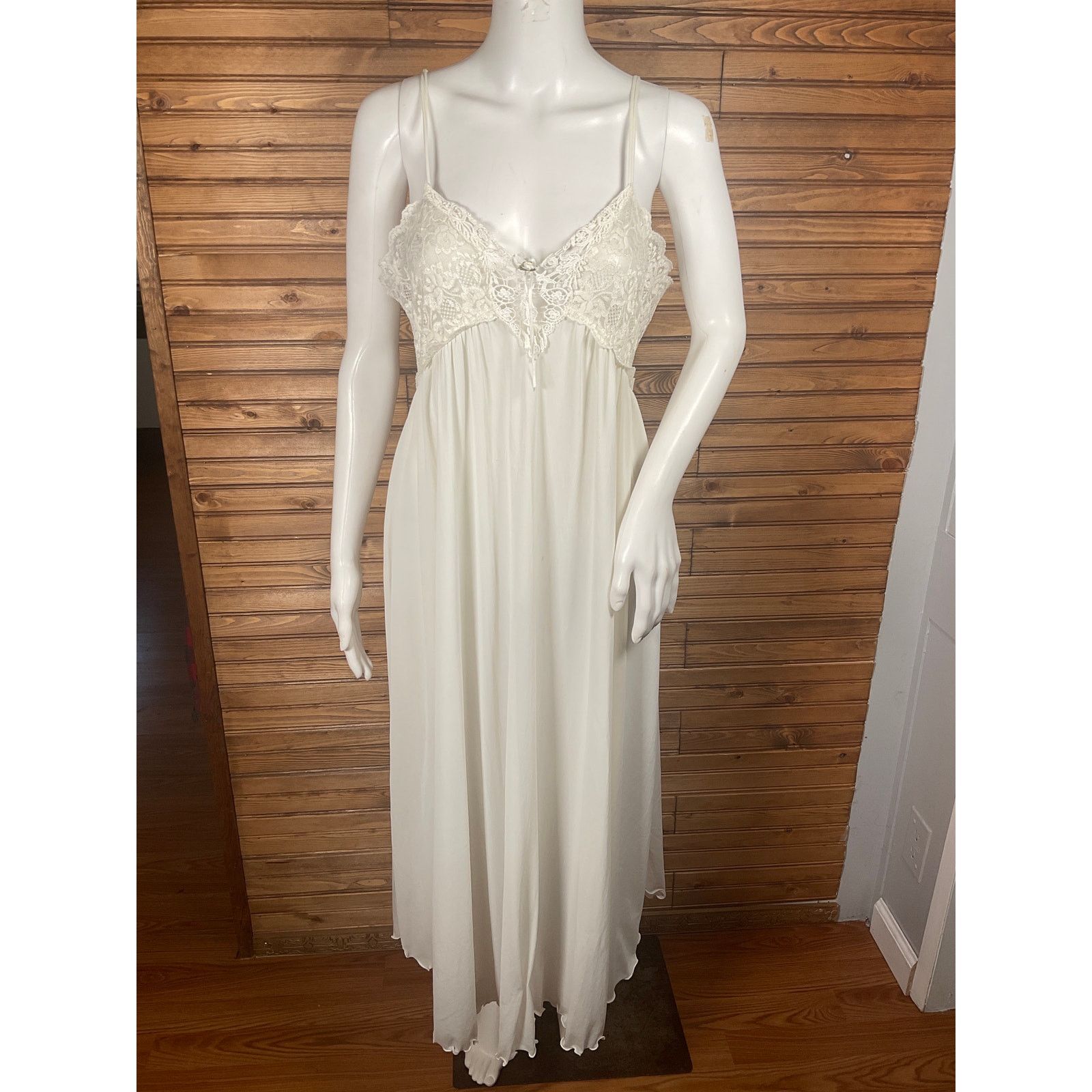 Other Chiffon Petites Vintage Sleepwear Lace Flower Ribbon Center Size M / US 6-8 / IT 42-44 - 3 Thumbnail