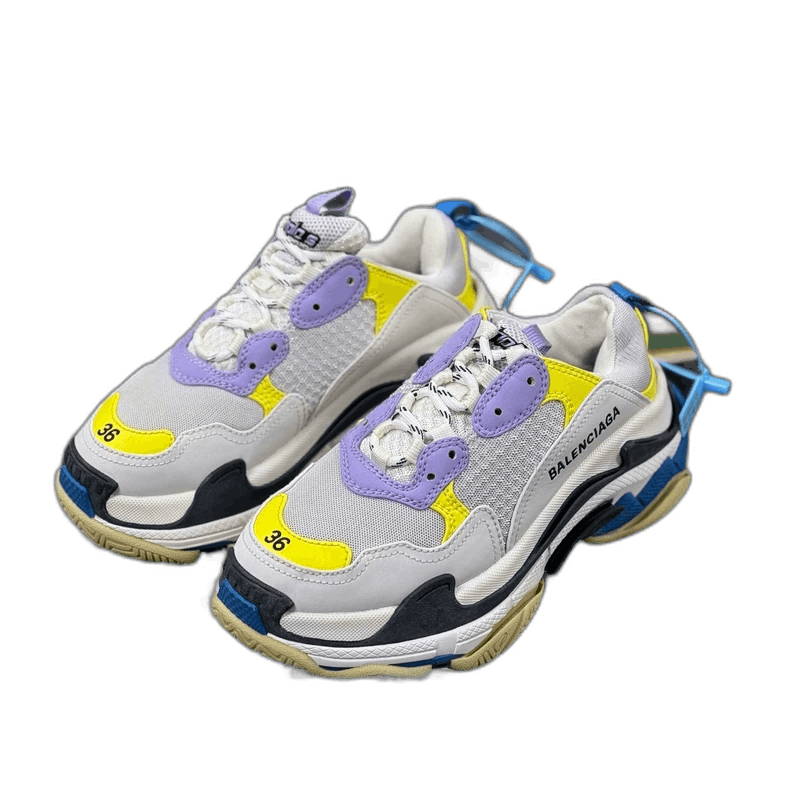 Balenciaga Balenciaga Triples Yellow White Blue Sneakers Size US 10 / EU 43 - 1 Thumbnail