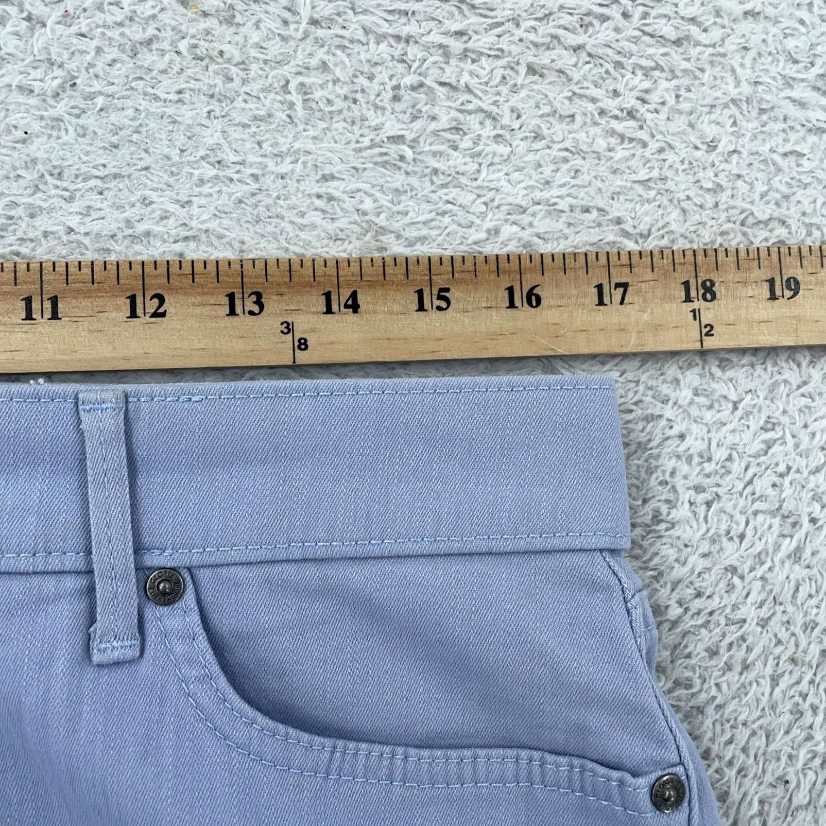 Gloria Vanderbilt Gloria Vanderbilt Womens Skimmer Shorts 12 Missy Purple Dolphin Hem Slimming Stretch Size 34" / US 12 / IT 48 - 7 Thumbnail