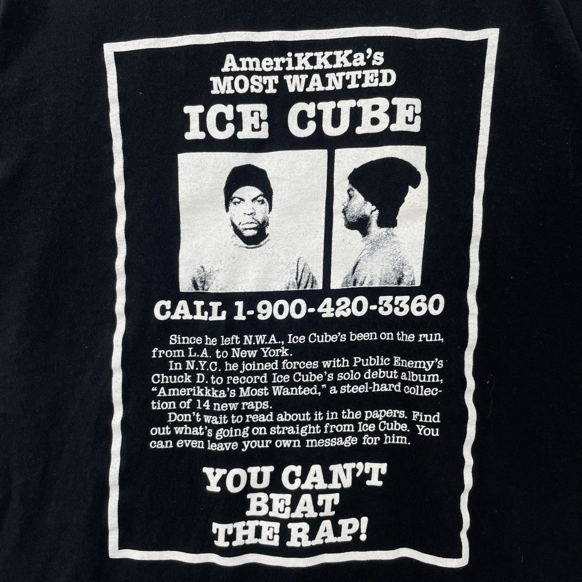 Rap Tees America Most Wanted Ice Cube Hip Hop Rap Tee Shirt Size US M / EU 48-50 / 2 - 3 Thumbnail