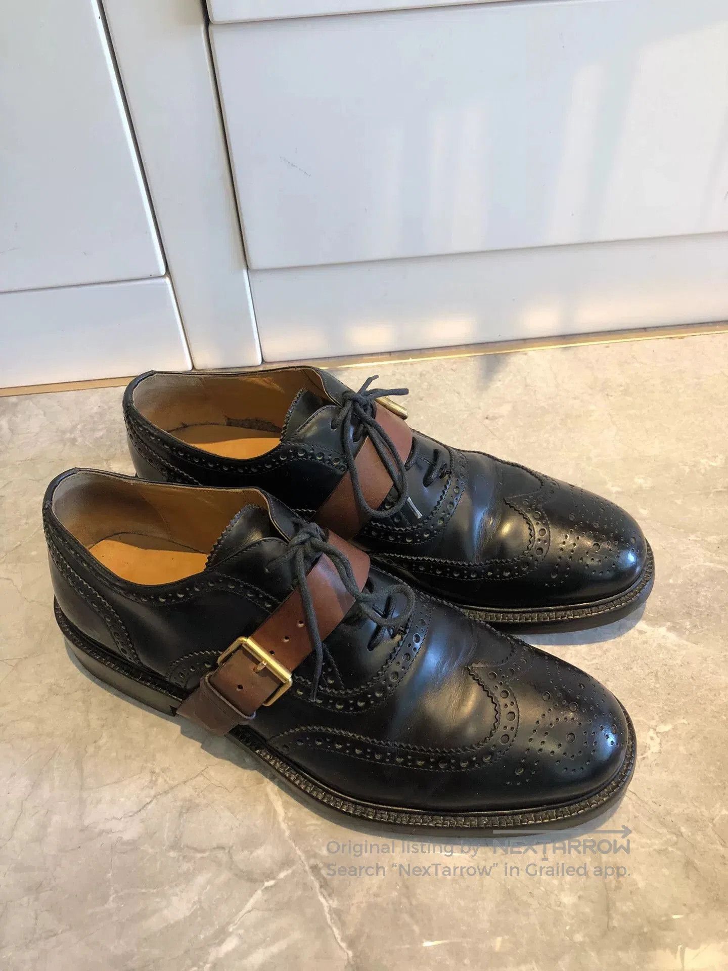 Valentino Valentino Men's Brogue Leather Shoes. Size US 9.5 / EU 42-43 - 1 Thumbnail