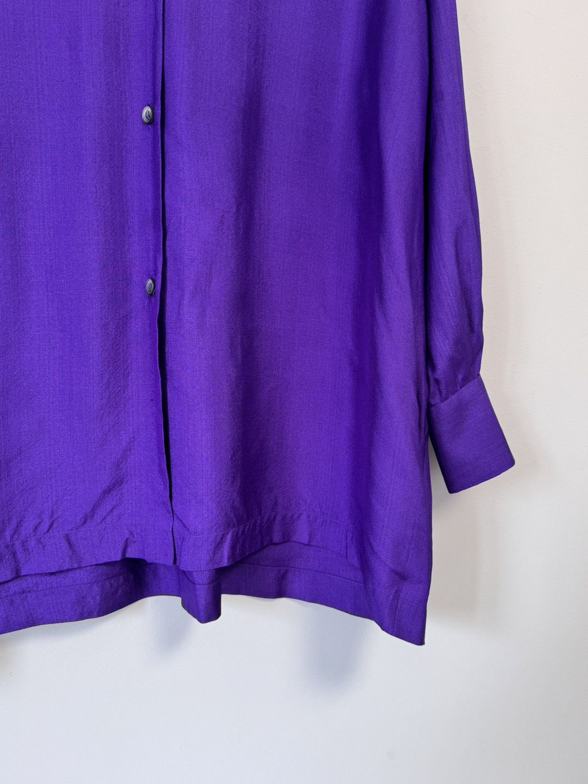 Callaghan Callaghan by Romeo Gigli Vintage Silk Shantung Button Up Top Size XS / US 0-2 / IT 36-38 - 5 Thumbnail