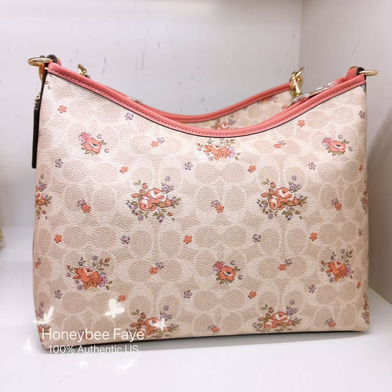 Coach Laurel Shoulder Bag In Signature Canvas Floral Print CAL36 Size ONE SIZE - 5 Thumbnail
