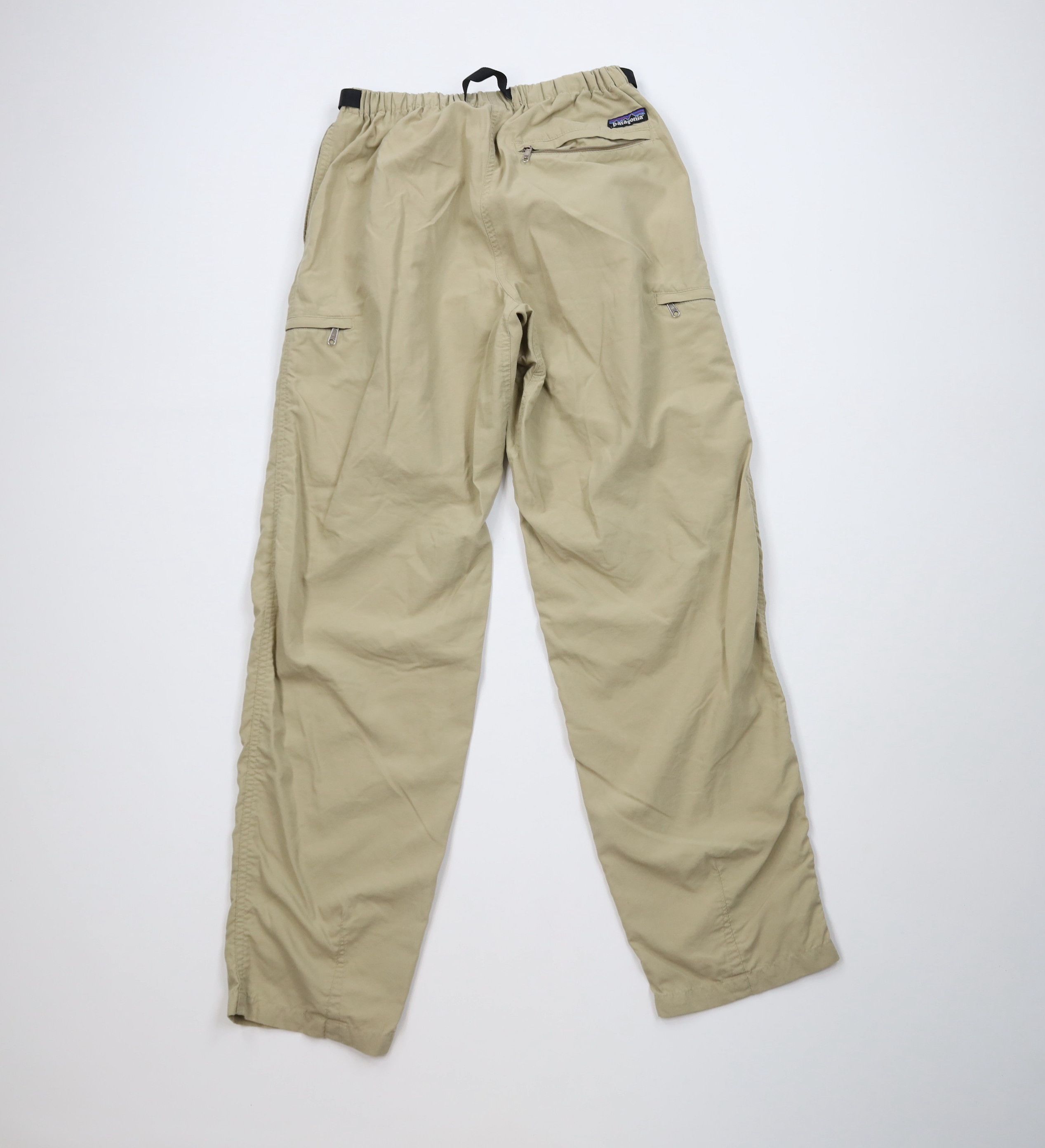 Patagonia Vintage 90s Patagonia Spell Out Belted Cargo Pants Beige Size US 30 / EU 46 - 12 Thumbnail
