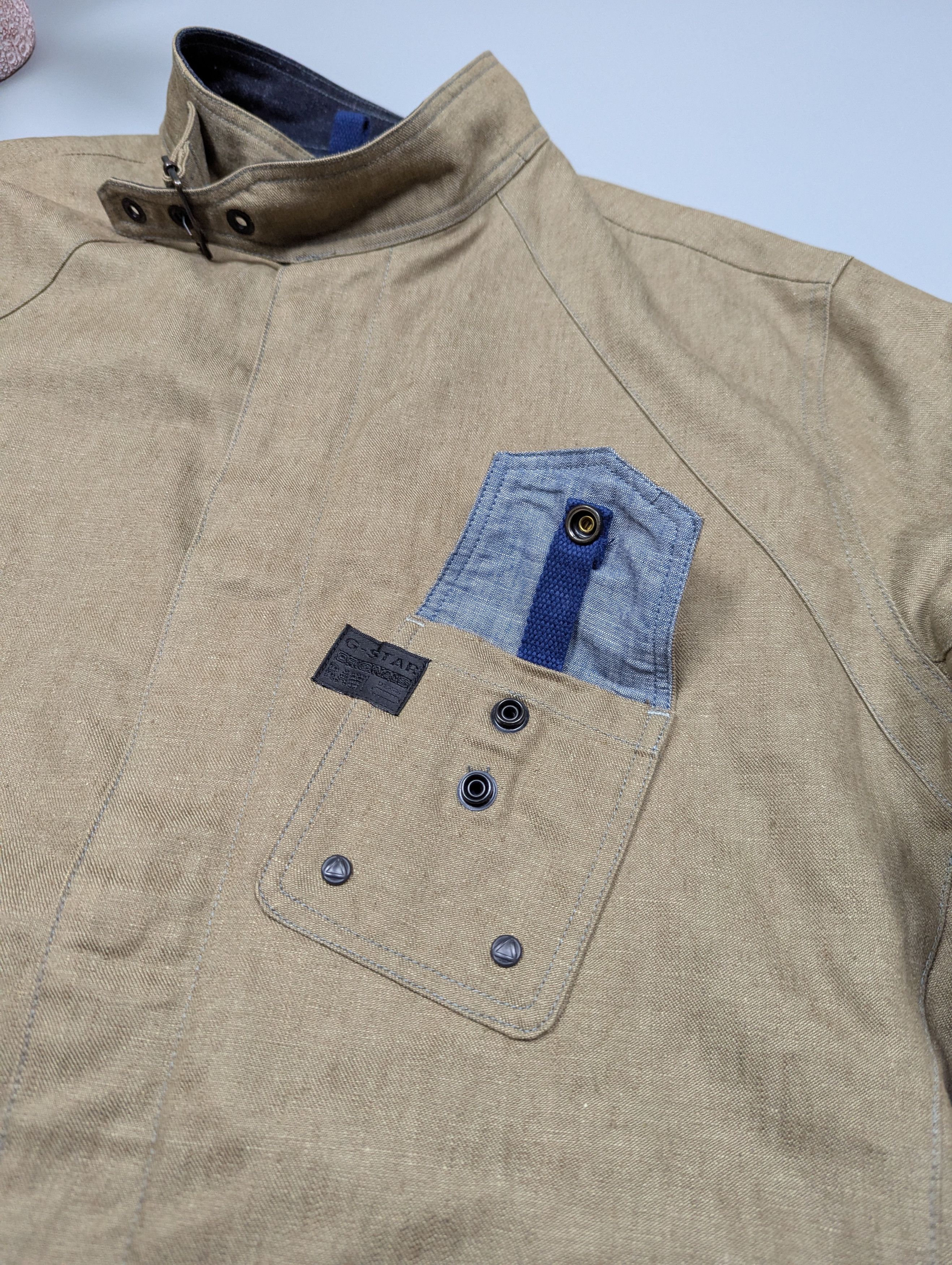 G-Star G-Star RAW COMIC OVERSHIRT Men's Fitted Light Brown Jacke Size US L / EU 52-54 / 3 - 9 Thumbnail
