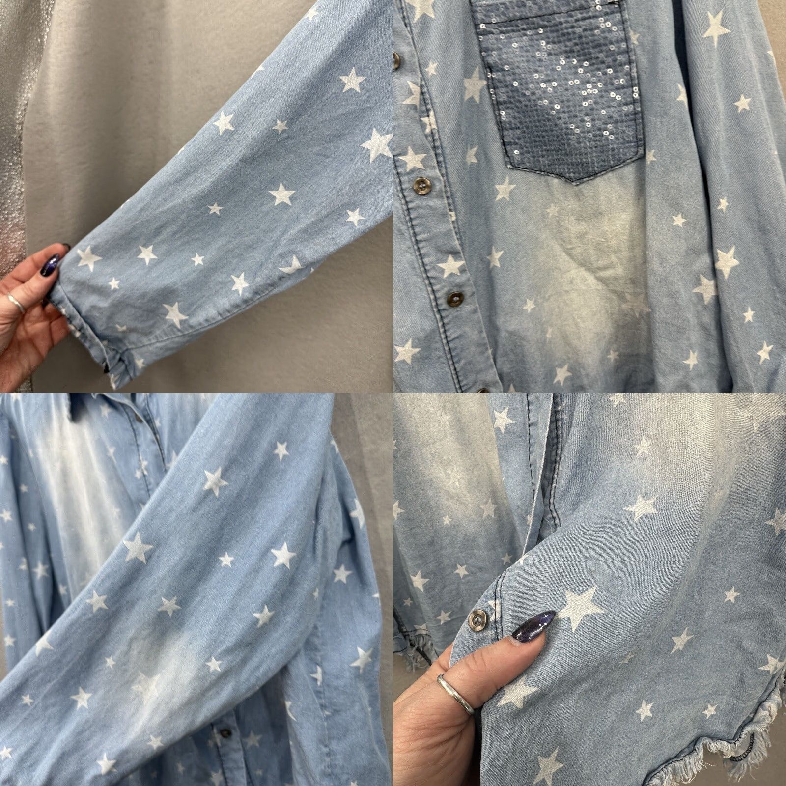 Vintage Venti6 Shirt Womens M Western Stars Chambray Read y2k Size M / US 6-8 / IT 42-44 - 8 Thumbnail