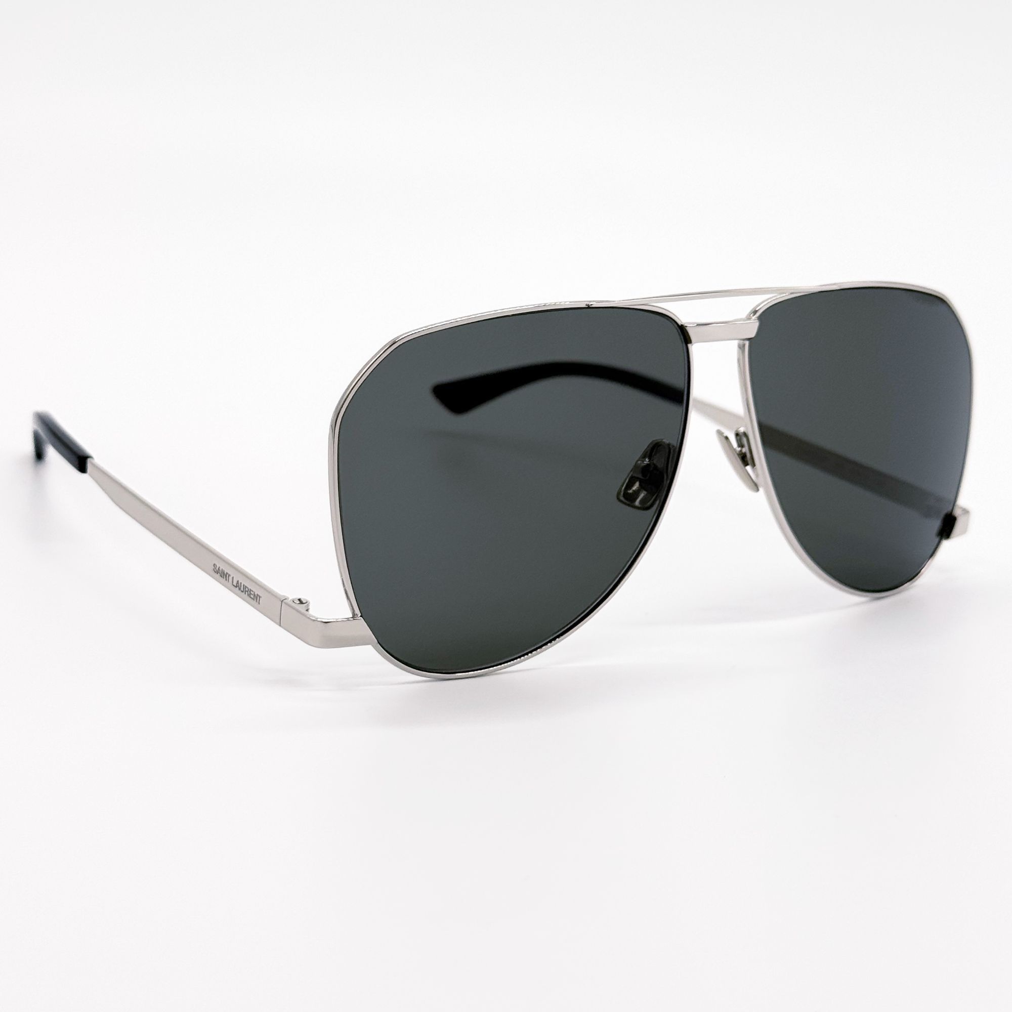 Saint Laurent Paris NEW SAINT LAURENT SUNGLASSES SL690 DUST 002 MEN SILVER EYEWE Size ONE SIZE - 3 Thumbnail