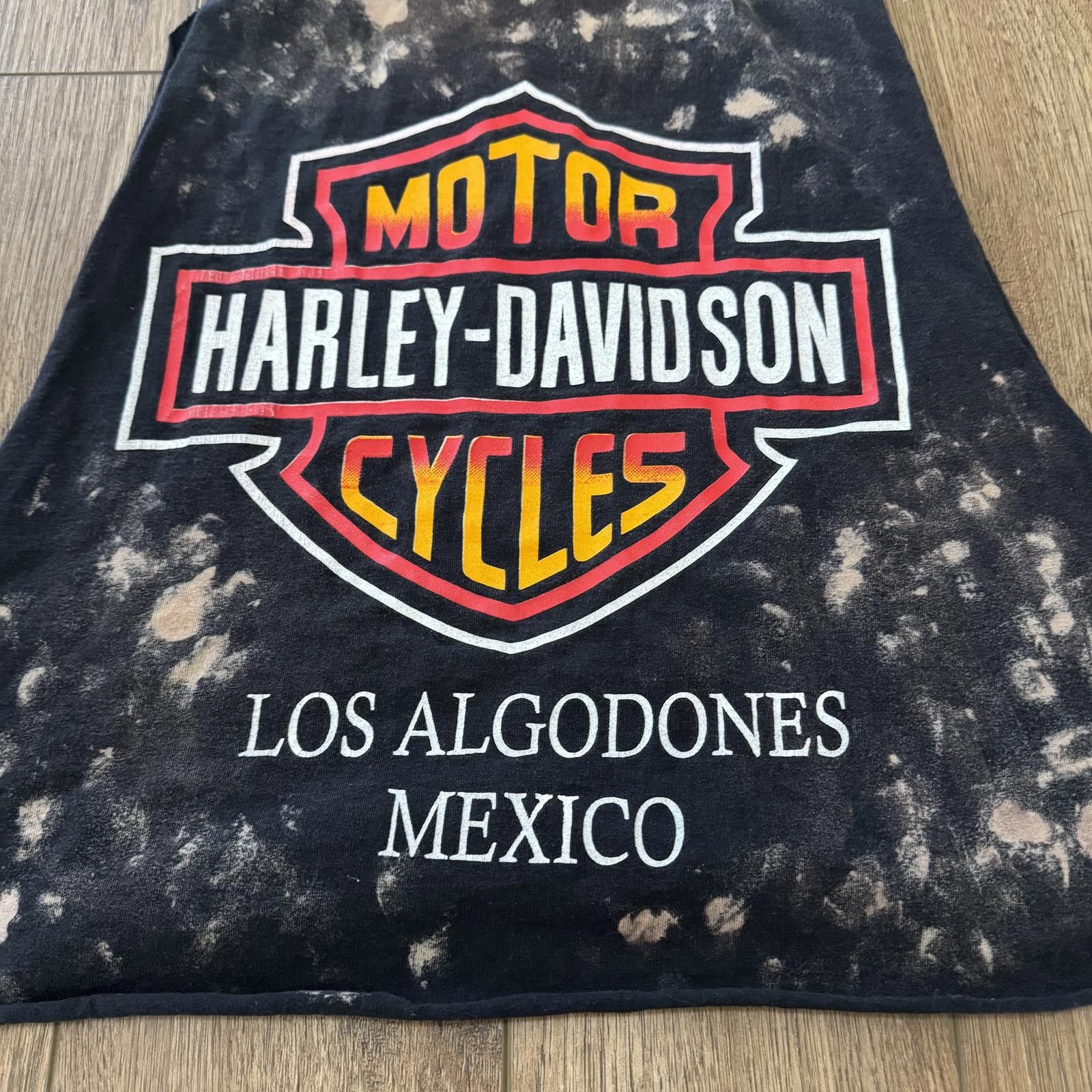 Other Vintage 90s Harley Davidson Los Algodones Mexico Biker Tank Size XL / US 12-14 / IT 48-50 - 5 Thumbnail