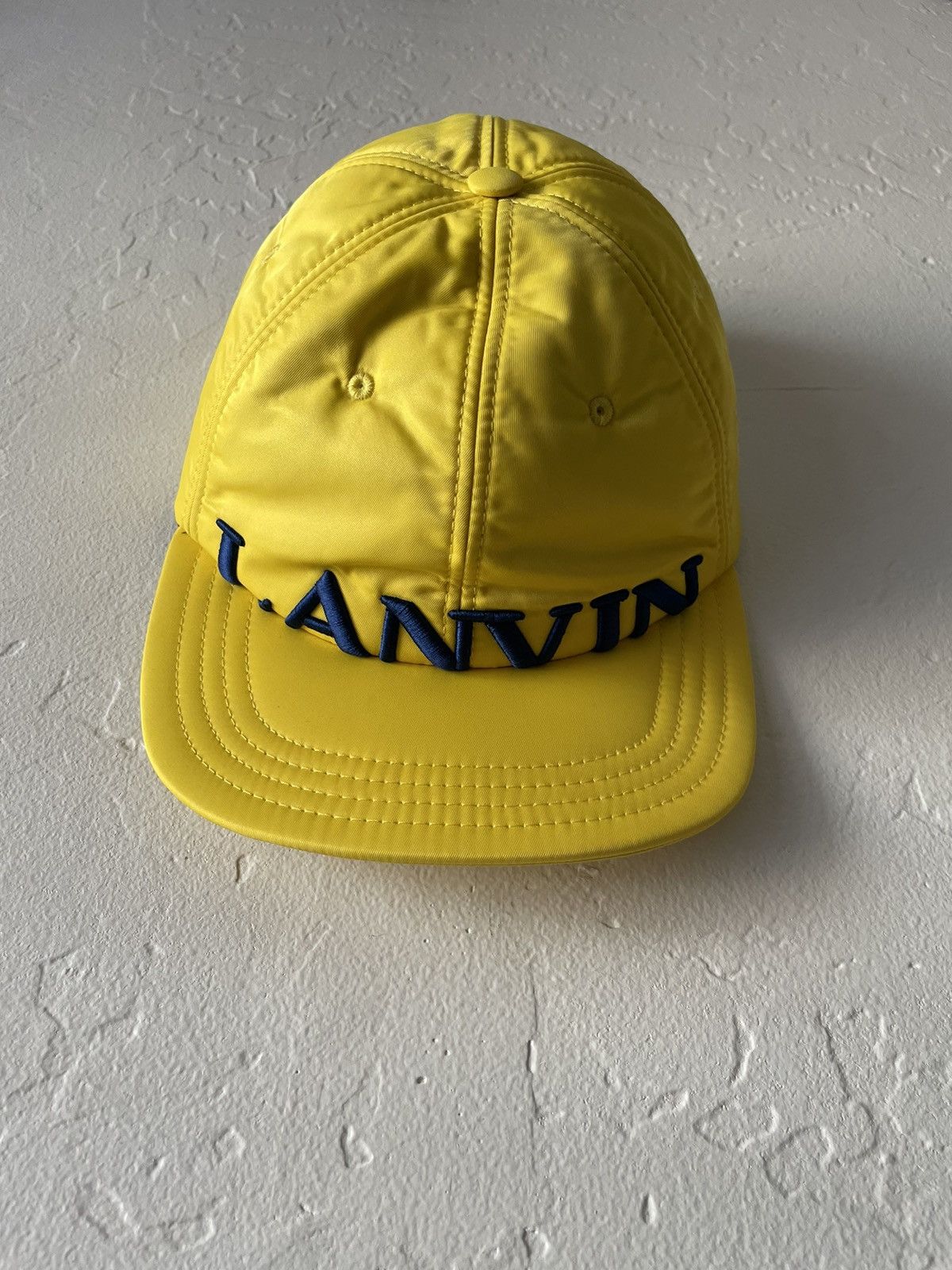 image of Lanvin Lavin Cap in Yellow, Men's