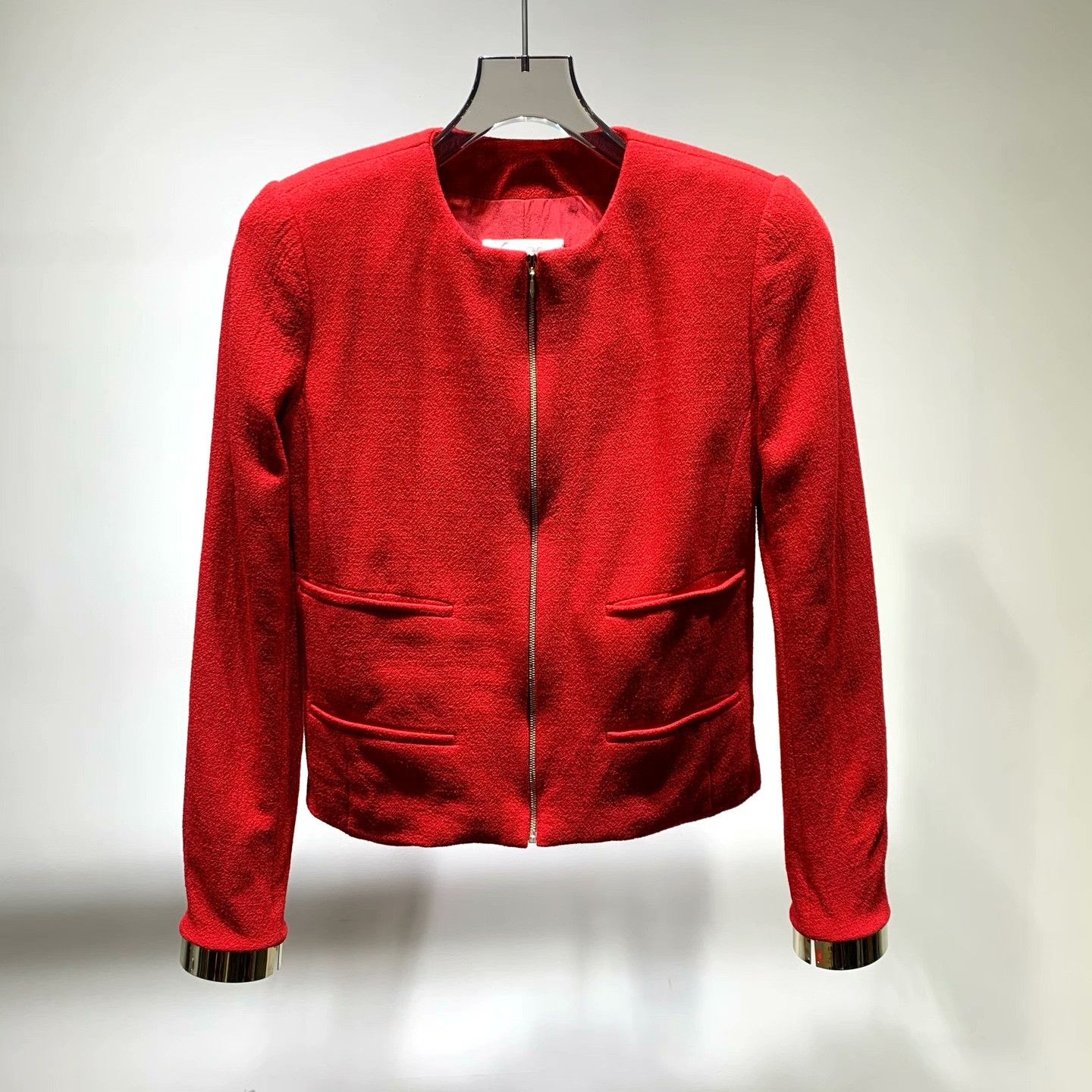 Other Other Wool Red Coat 34 Women Size XS / US 0-2 / IT 36-38 - 1 Thumbnail