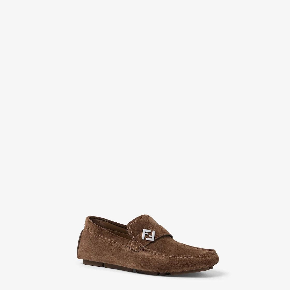 Fendi os11x0126 FF Drivers Loafers in Brown Size US 8 / EU 41 - 2 Thumbnail