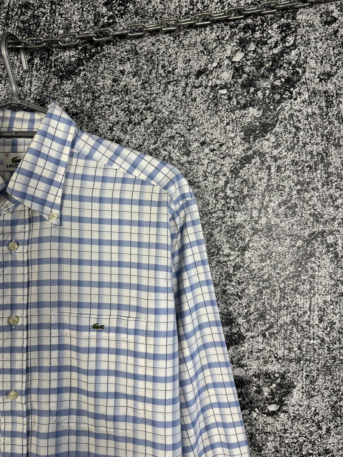 Lacoste Men’s Lacoste Long Sleeve Shirt Button Up Vintage Size 42 Size US L / EU 52-54 / 3 - 2 Thumbnail