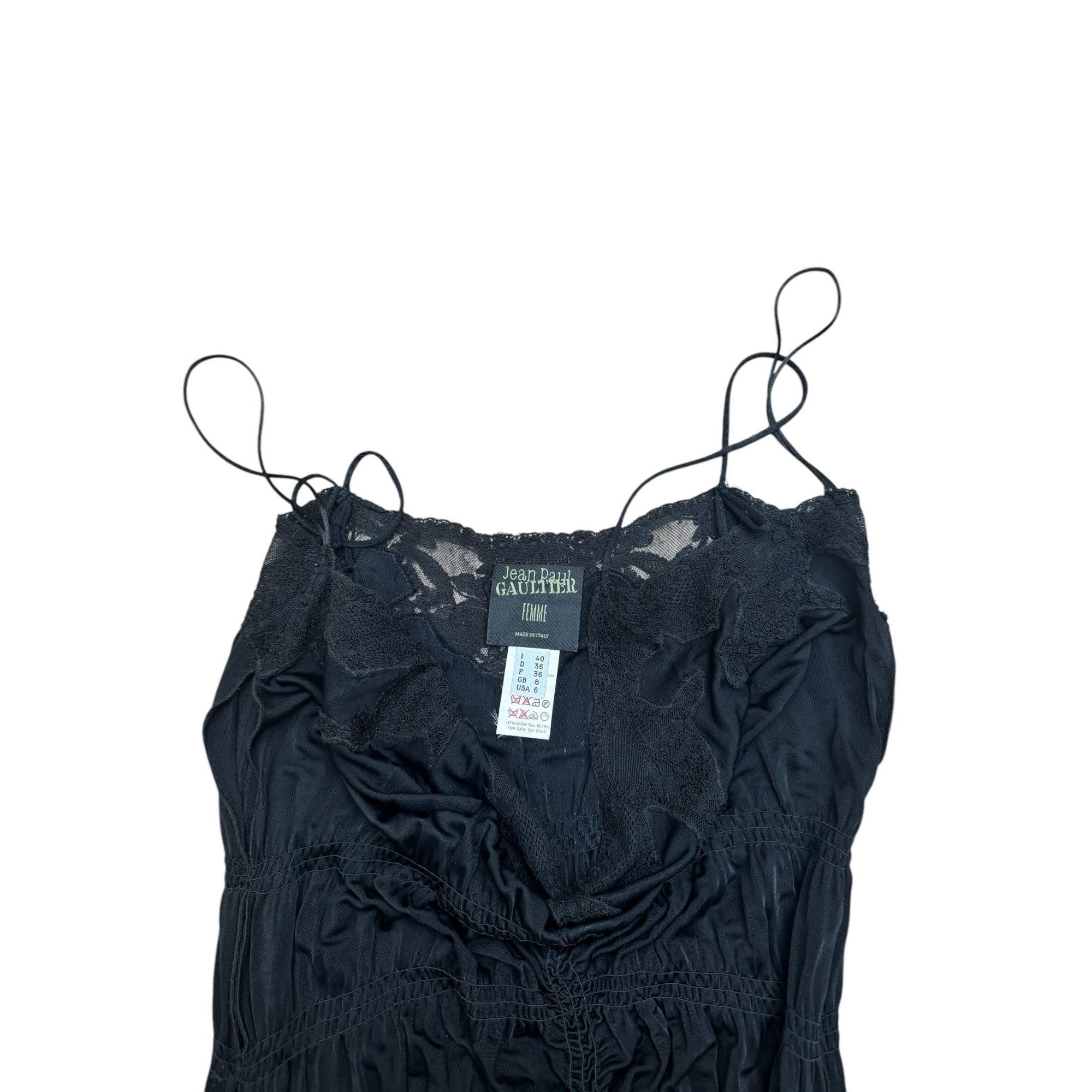 Jean Paul Gaultier Rare 1990s Black Sculptural draped Dress Size S / US 4 / IT 40 - 6 Thumbnail