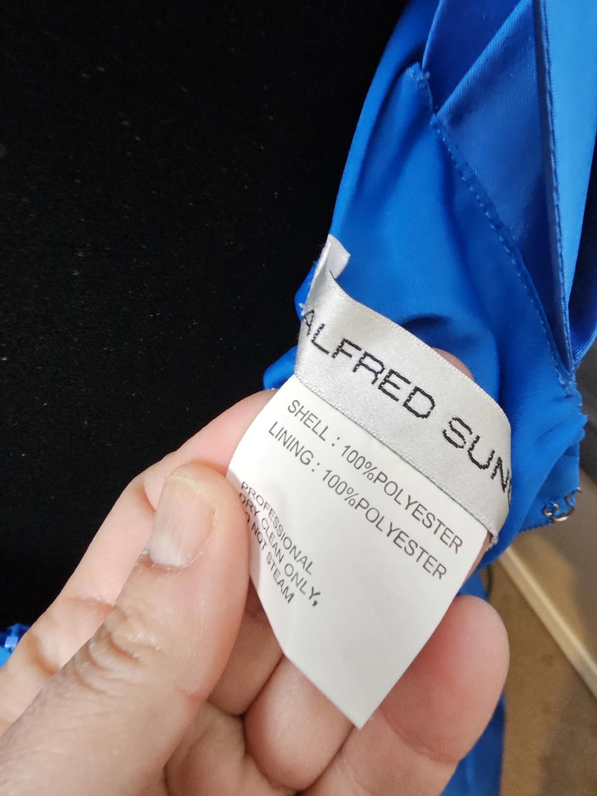 Other Alfred Sung Dress Vibrant Blue Womens Size S Size M / US 6-8 / IT 42-44 - 6 Thumbnail