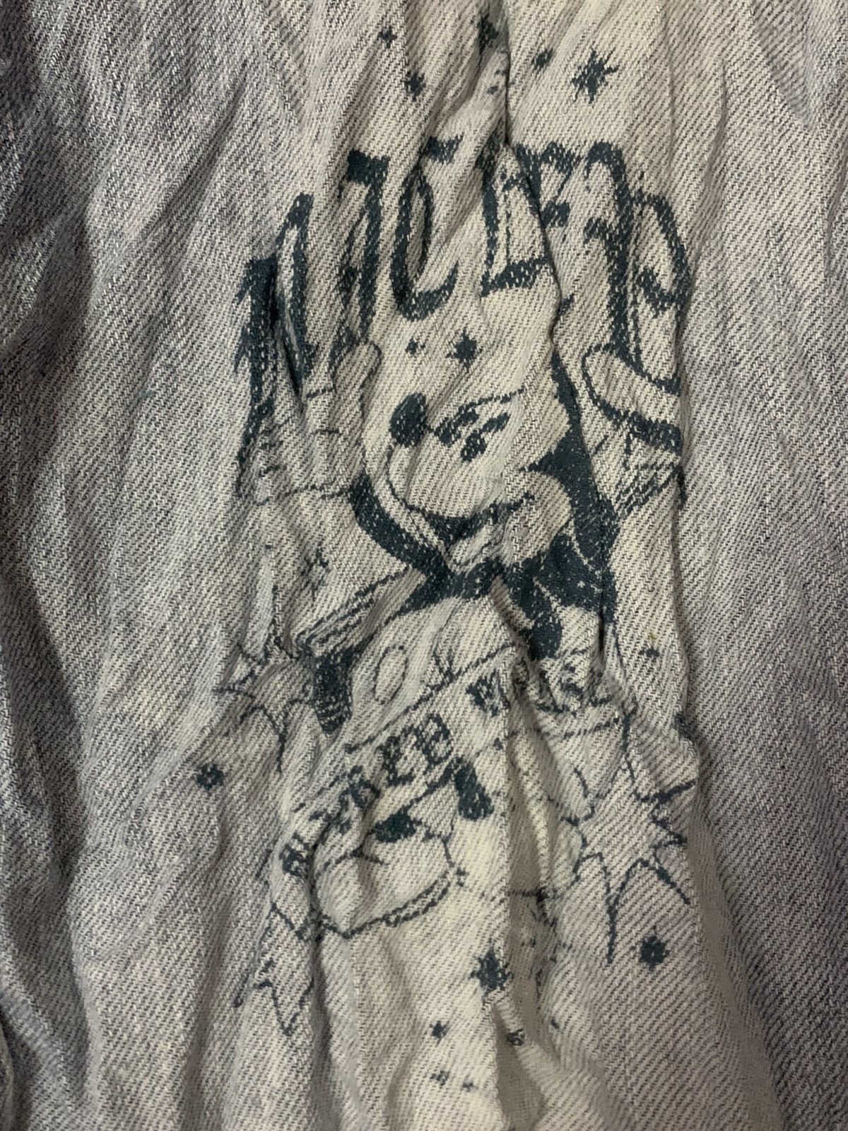 Disney Mickey Mouse Printed Distress Jeans Size US 30 / EU 46 - 6 Thumbnail