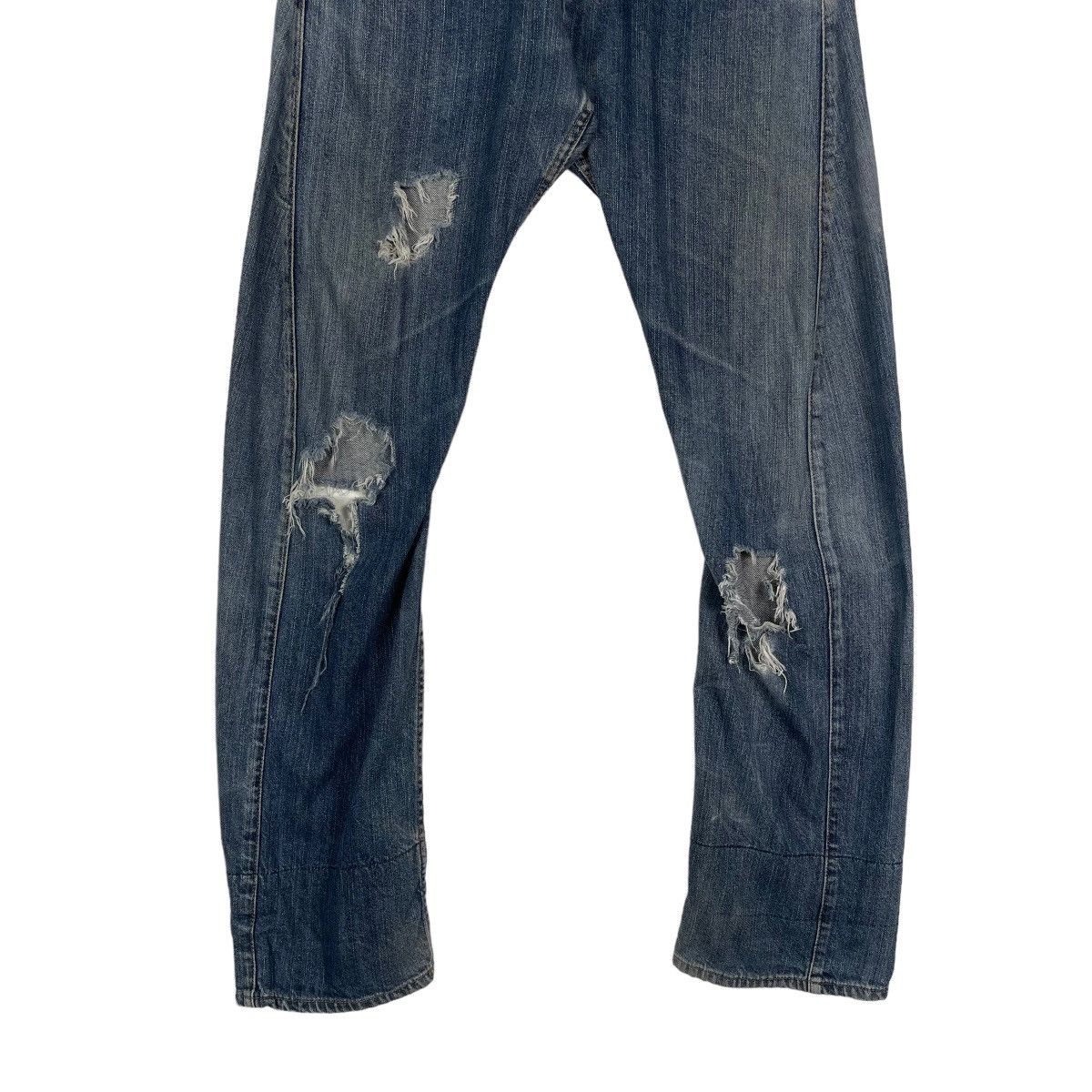 Japanese Brand RIMASTER RIPPED DENIM JEANS Size US 30 / EU 46 - 7 Thumbnail