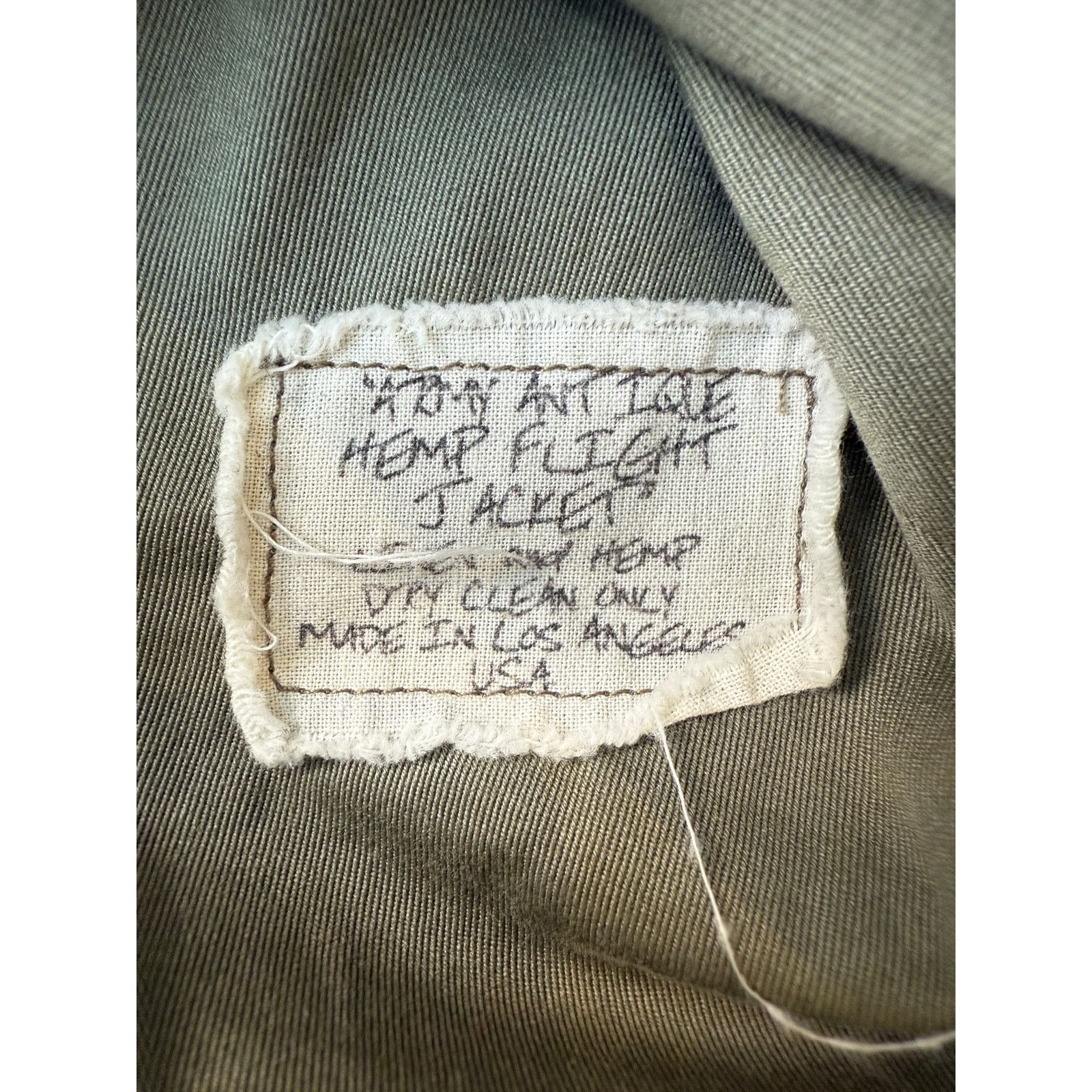 Greg Lauren Greg Lauren Army Antique Hemp Flight Jacket Size US L / EU 52-54 / 3 - 4 Thumbnail