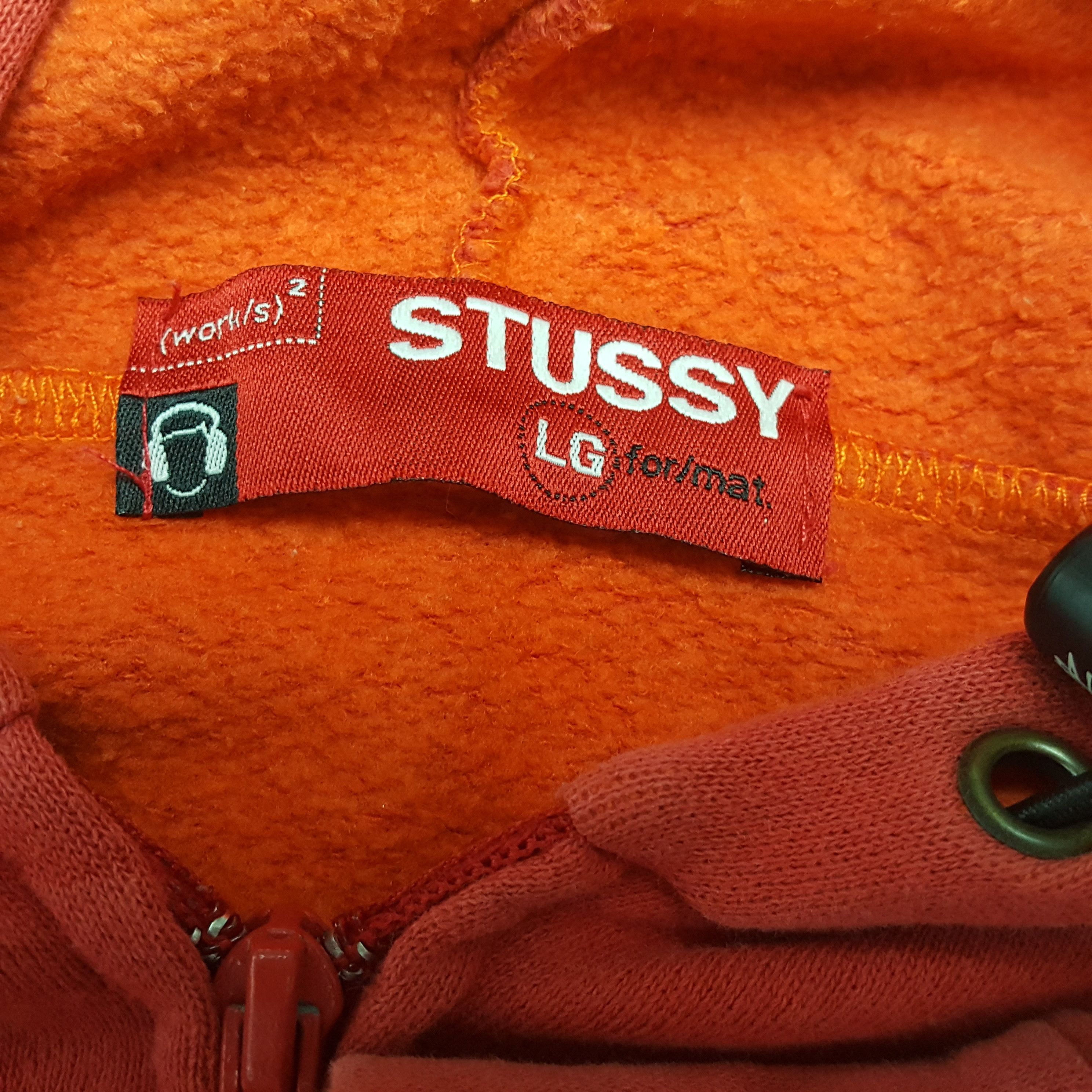 Stussy × Vintage STUSSY Streetwear Custom Art Logo Style Zipper Hoodies Size US XL / EU 56 / 4 - 9 Thumbnail