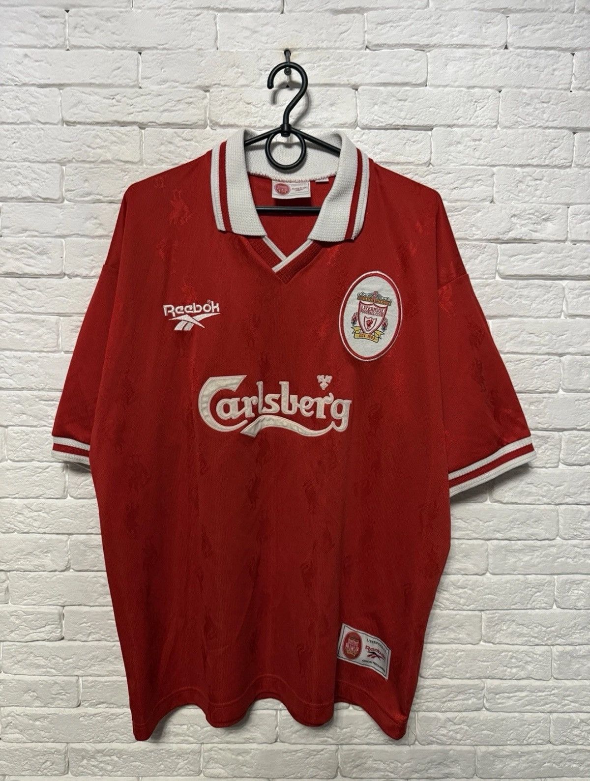 Reebok Vintage Reebok Liverpool 96/97/98 Jersey Home Shirt Size US L / EU 52-54 / 3 - 1 Thumbnail