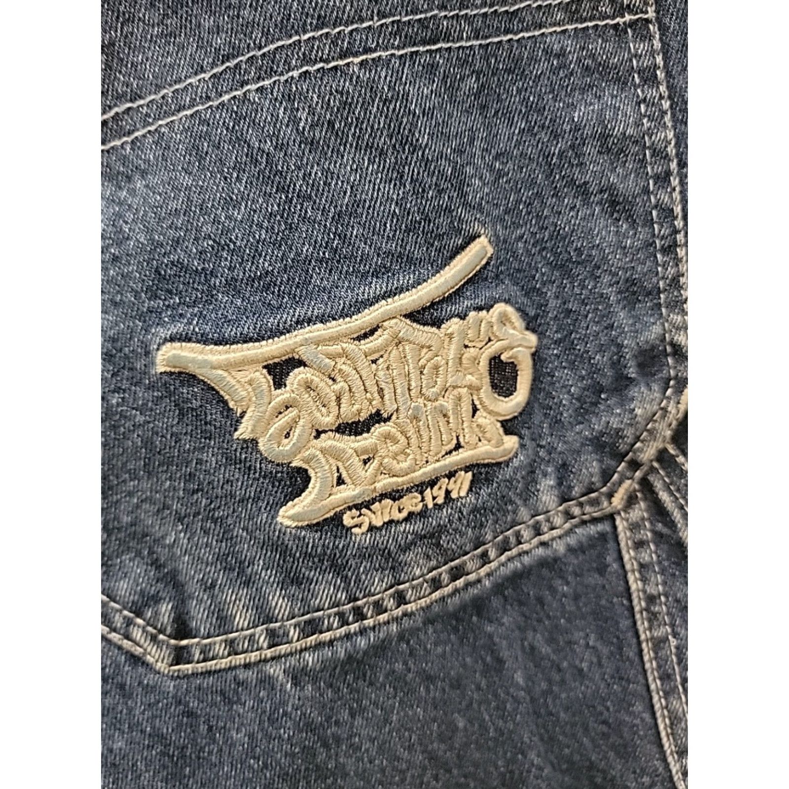 Southpole VINTAGE Southpole Carpenter Denim Jorts Shorts Men's 36 Dark Wash Blue 90s Mens Size US 36 / EU 52 - 3 Thumbnail