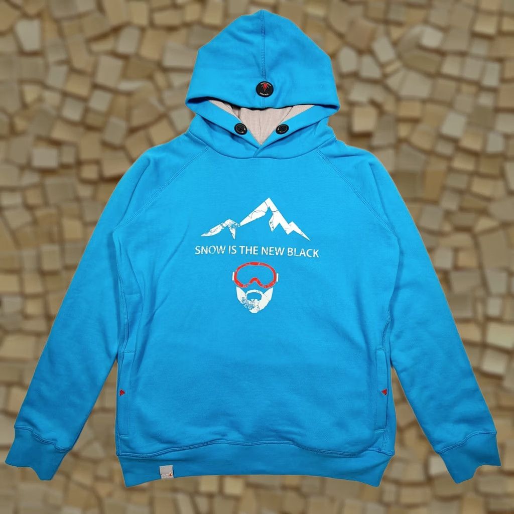 Vintage iFlow Womens Hoodie Blue XL Fleece Pullover Lifestyle Size XL / US 12-14 / IT 48-50 - 1 Thumbnail
