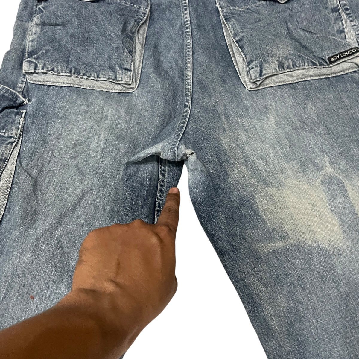 Boy London Vintage Boy London Tactical Distressed Denim Size US 37 - 11 Thumbnail