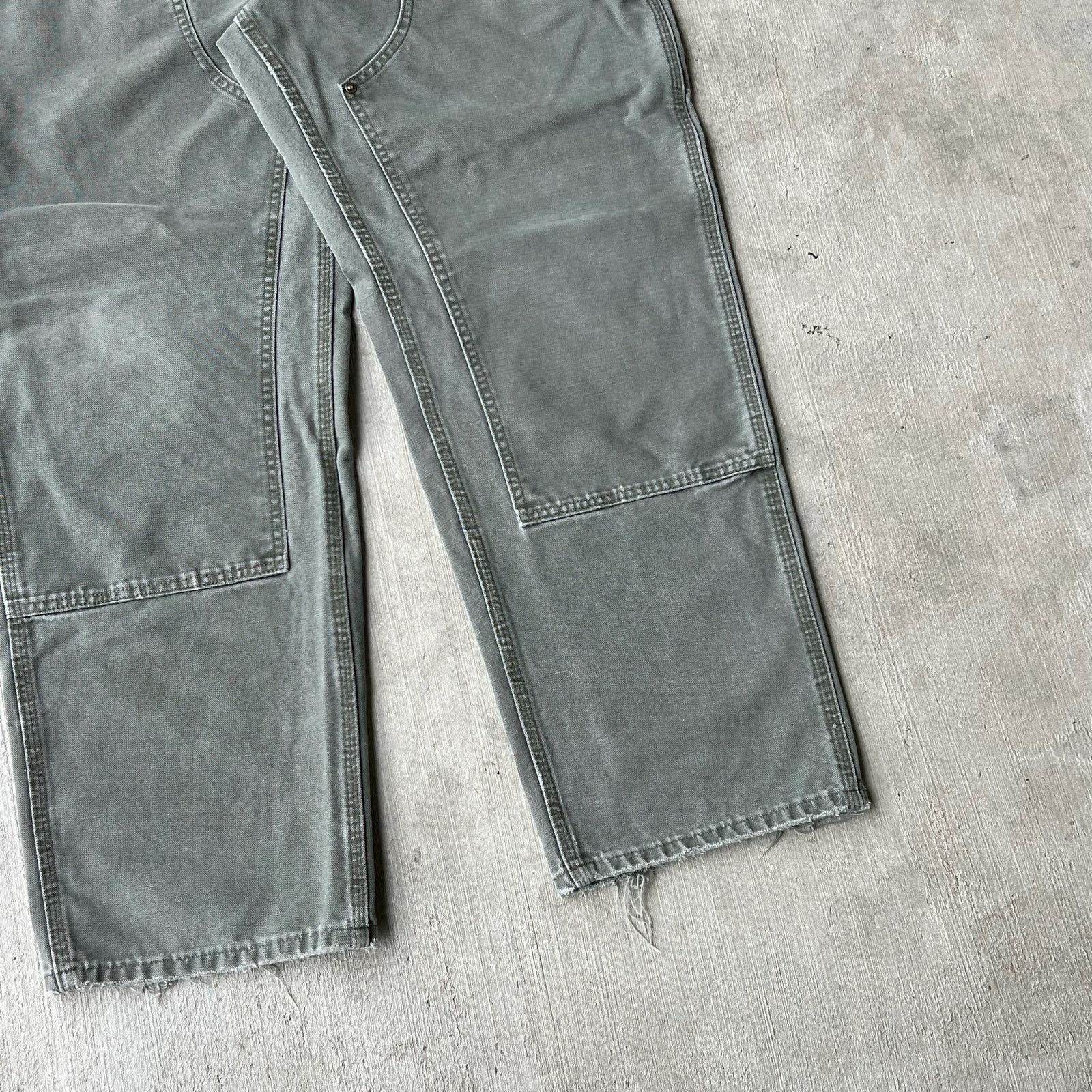 Carhartt × Vintage Carhartt MOS green double knee work wear carpenter pants Size US 35 - 8 Thumbnail