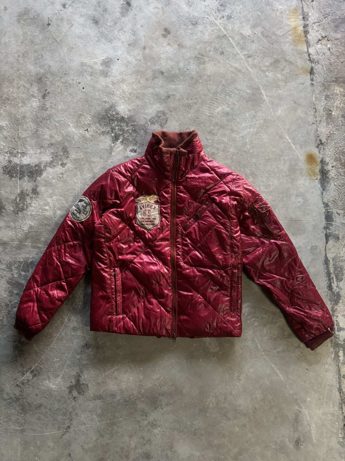 Avirex AVIREX puffer jacket big logo backhit sick design Size US L / EU 52-54 / 3 - 1 Thumbnail