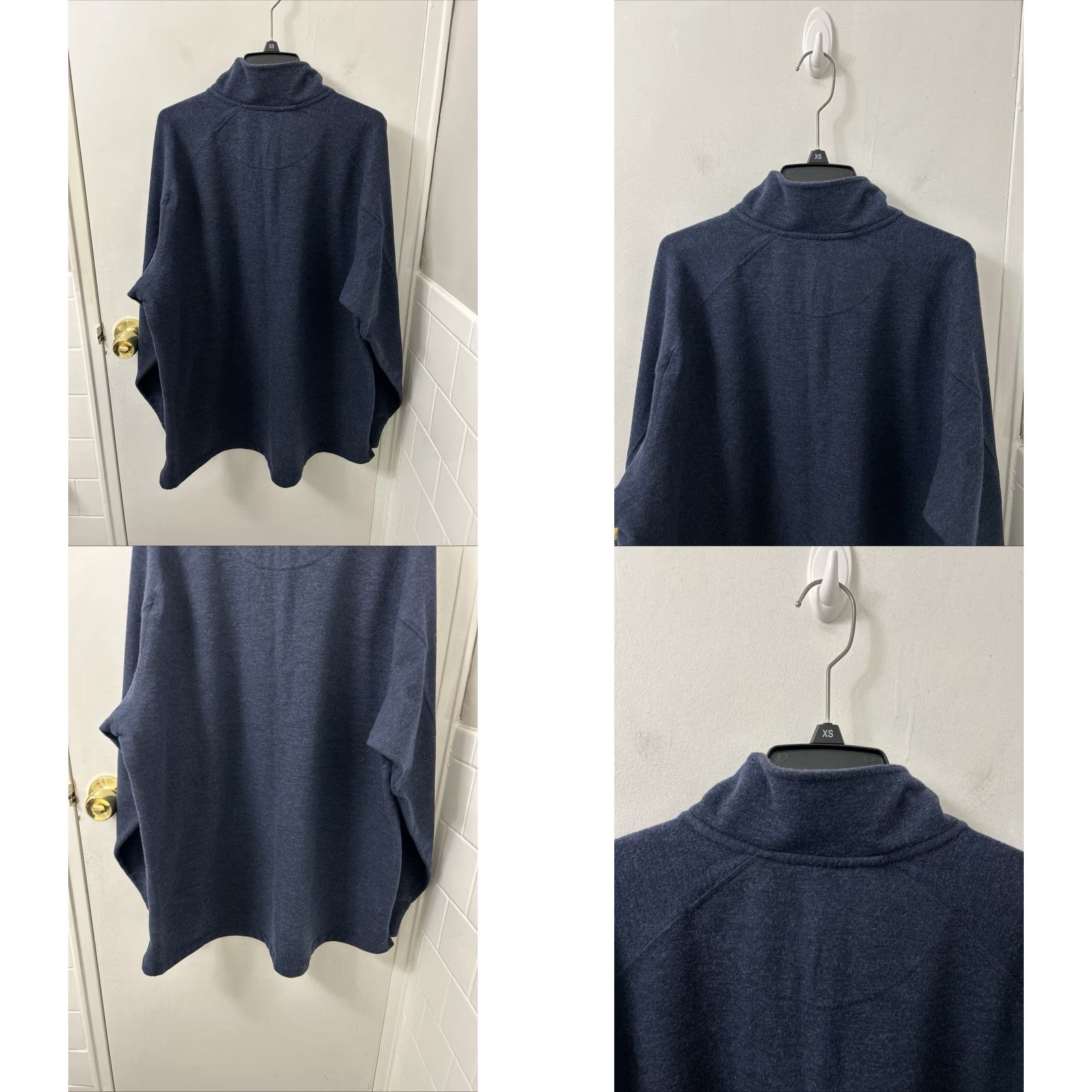 Orvis Orvis Trout Bum 1/4 Zip Mens XL Navy Blue Merino Wool Blend Pullover L/S Shirt Size US XL / EU 56 / 4 - 8 Thumbnail