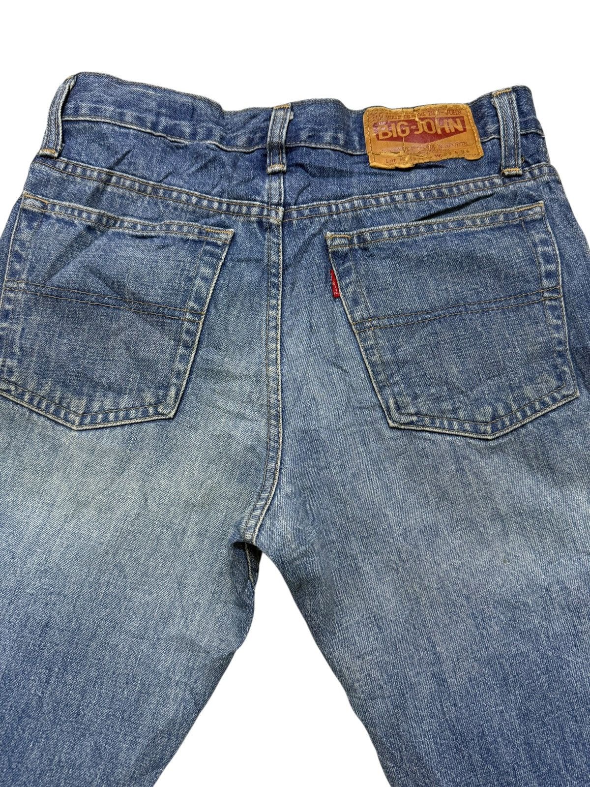 Big John Vintage 80s Big John Flared Stacked Distressed Denim Size US 28 / EU 44 - 16 Thumbnail