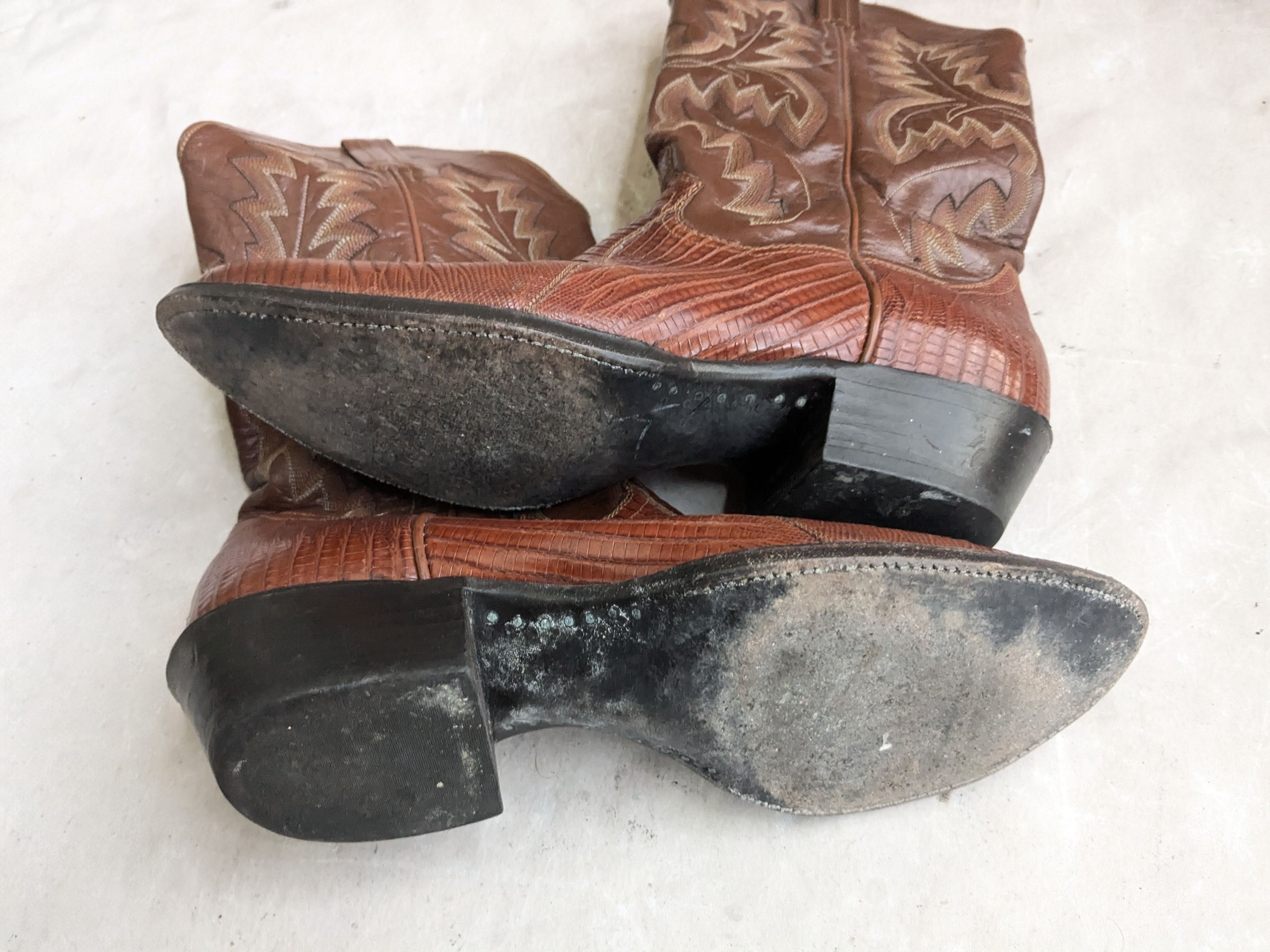Panhandle Slim Panhandle Slim Cowboy Boots Brown Lizard Leather 11 D Size US 11 / EU 44 - 12 Thumbnail