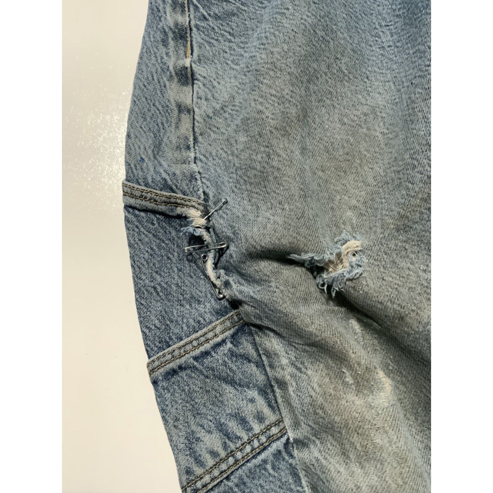 Vintage VINTAGE APCO Utility Carpenter Jeans Grunge Denim 34 Men's Blue 30 Inseam 8.5 Leg Opening 41.5 Inseam 30 1990s 2000s Mens Size US 34 / EU 50 - 6 Thumbnail