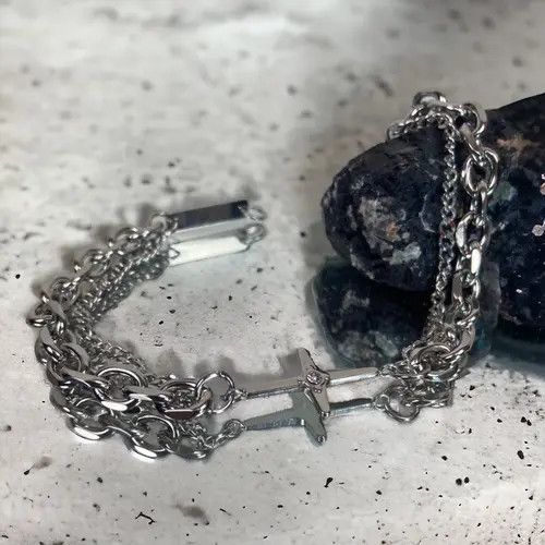 VIBE STAR Silver Bracelet Size ONE SIZE - 4 Thumbnail