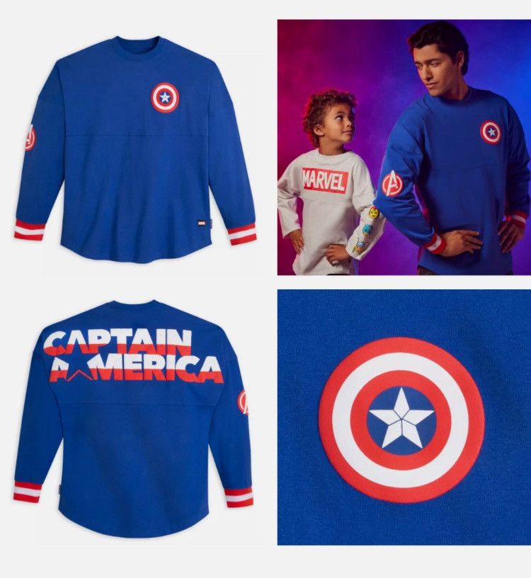 Disney Disney x Marvel Avengers Captain America Spirit Jersey Shirt Size US L / EU 52-54 / 3 - 2 Thumbnail