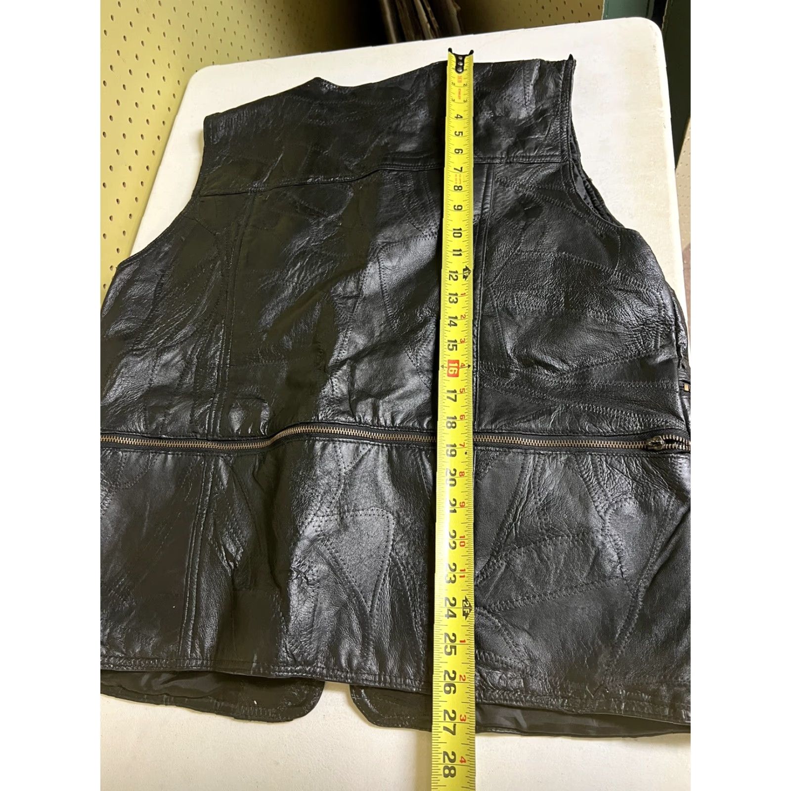 Vintage VINTAGE Rebel Rider Women’s 3XL Leather Vest Zip Motorcycle Black Womens Motorcycle Vest 3XL Vintage Leather Zip Vest Size XXL / US 16-18 / IT 52-54 - 7 Thumbnail