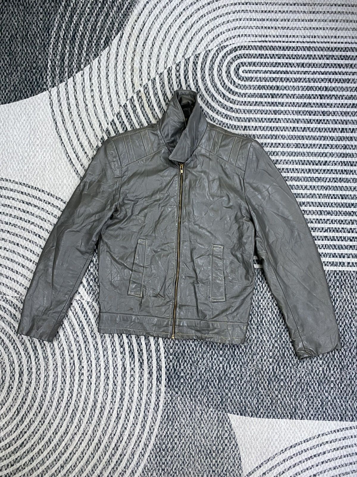 Leather 🔥RARE Vintage Leather Jacket Made In Argentina Size US M / EU 48-50 / 2 - 5 Thumbnail