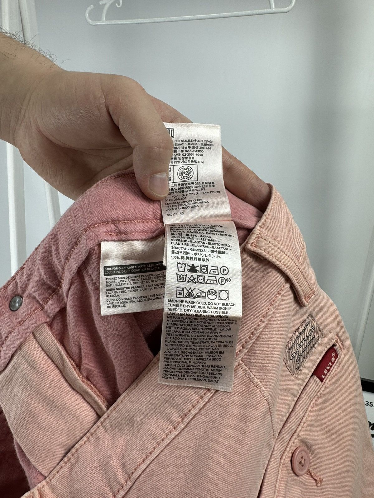 Levi's Rare Levis Pink Pants Size US 33 - 9 Thumbnail