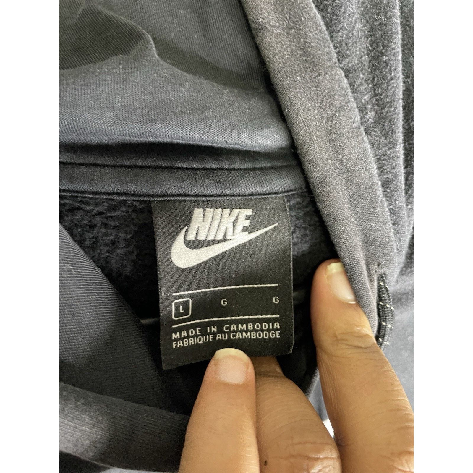 Nike Size Large- NIKE CLUB REFLECTIVE FLEECE PULLOVER HOODIE Size US L / EU 52-54 / 3 - 4 Thumbnail