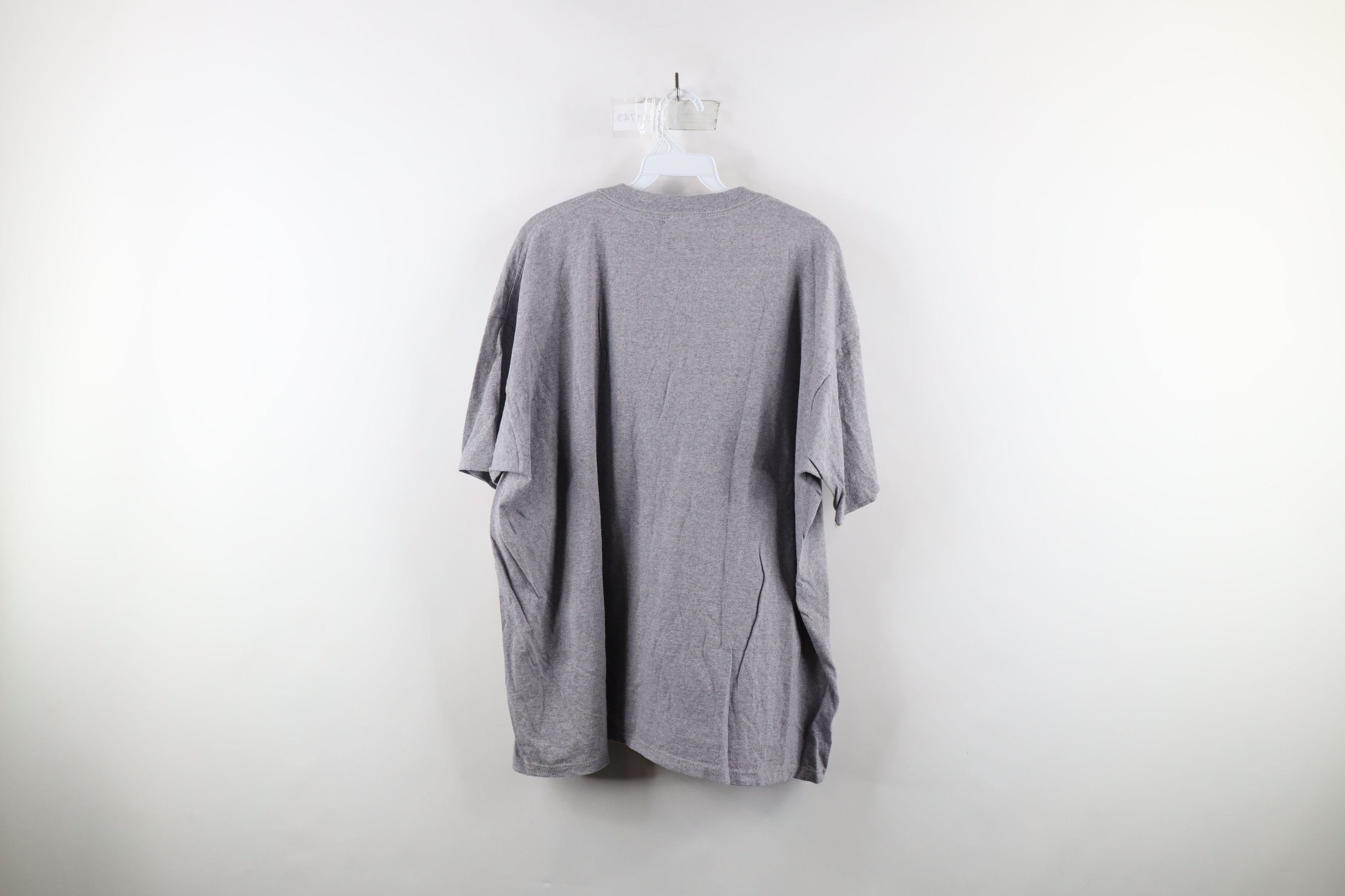 Vintage Vintage 90s Streetwear Blank Pocket T-Shirt Heather Gray USA Size US XL / EU 56 / 4 - 8 Thumbnail