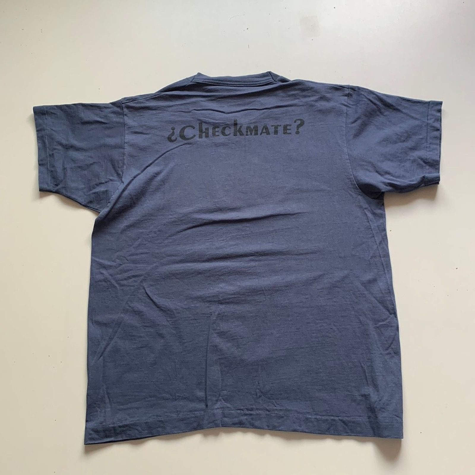 Fruit Of The Loom × Vintage Vintage 90s Fruit Of The Loom T Shirt Large pooH Checkmate? Size US L / EU 52-54 / 3 - 3 Thumbnail