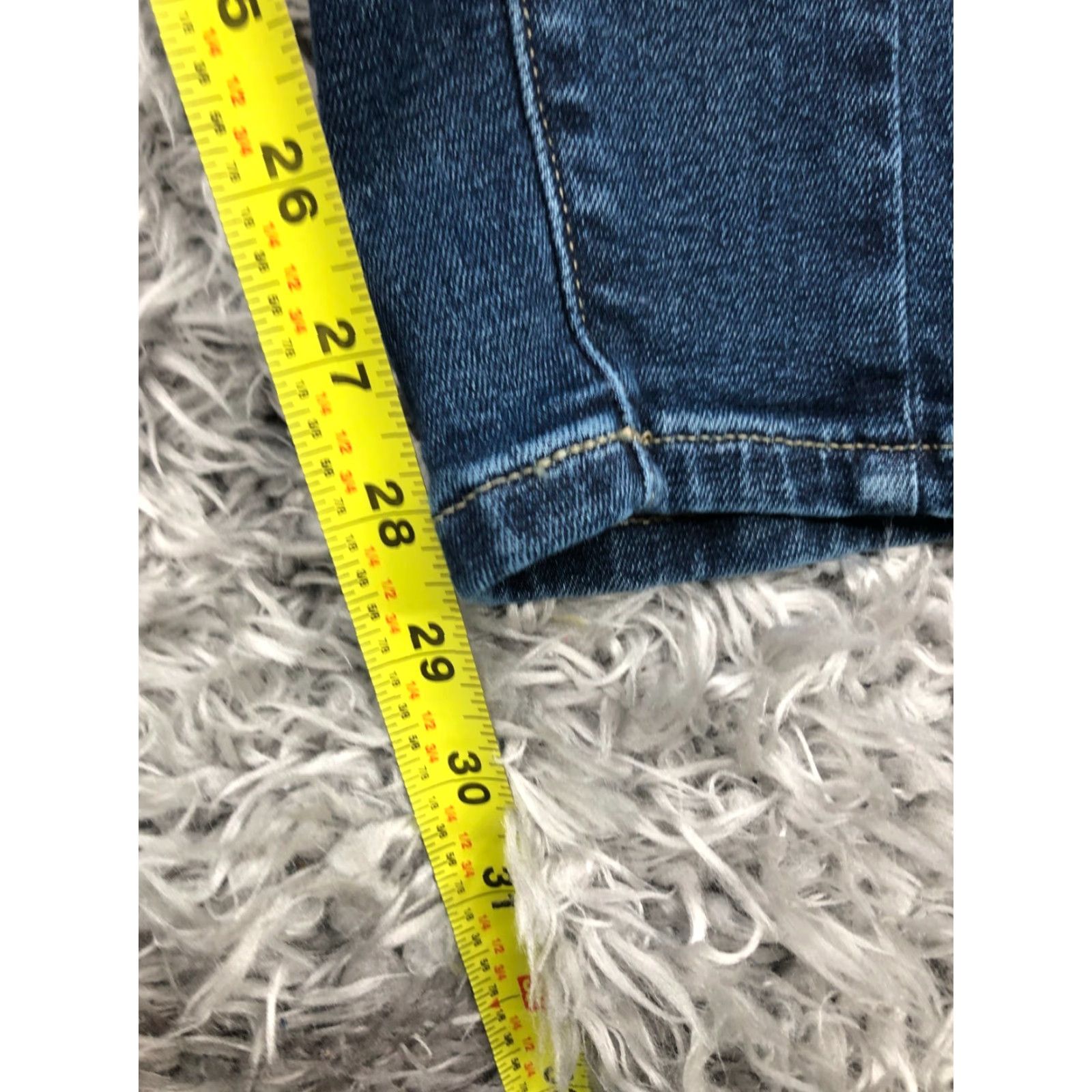 Vintage Lane Bryant Jeans Womens Plus 20 High Rise Skinny Denim Blue 5-Pocket Regular Fit Size 42" / US 20 - 3 Thumbnail