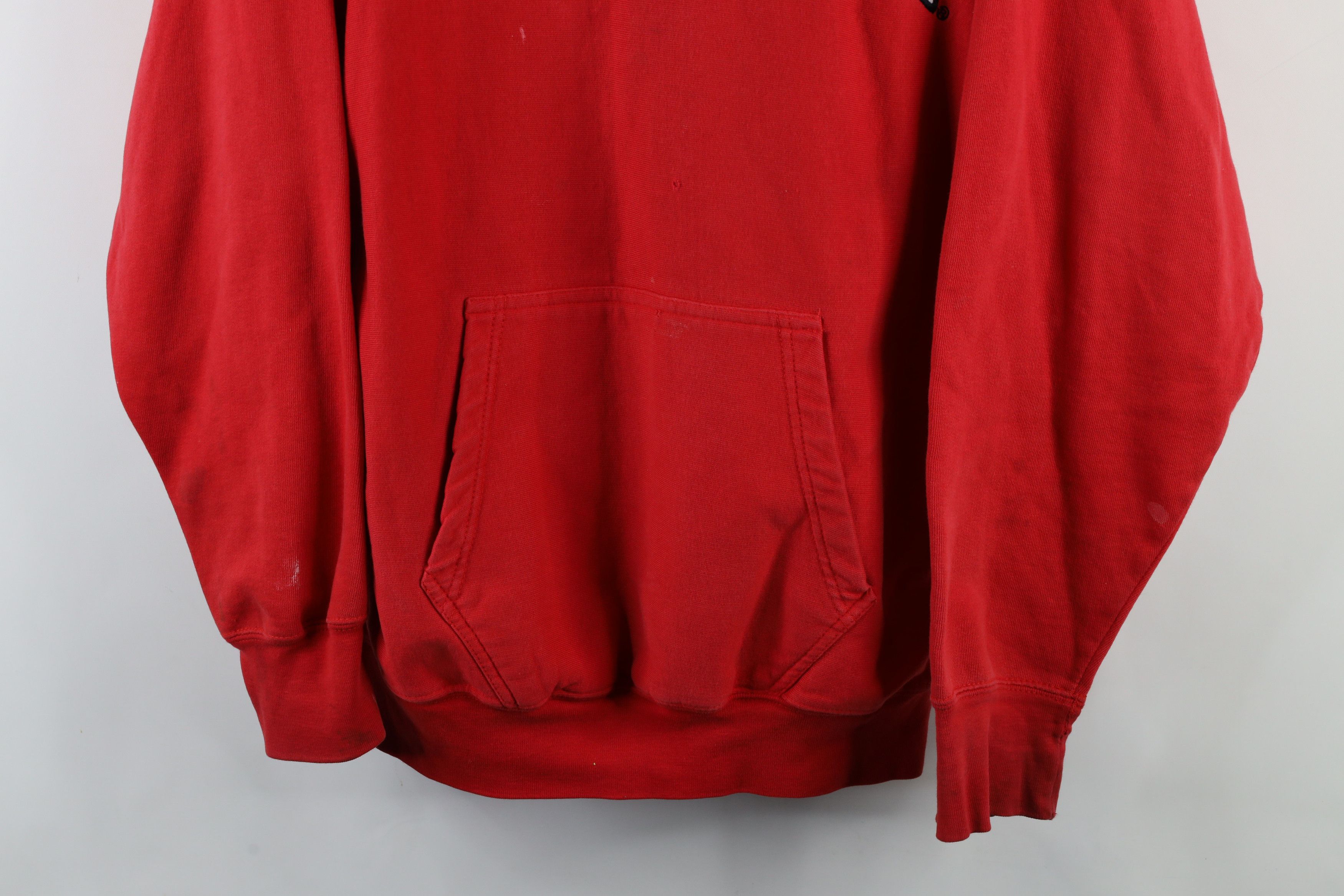 Vintage Vintage 90s Heavyweight University Hoodie Sweatshirt Size US L / EU 52-54 / 3 - 3 Thumbnail