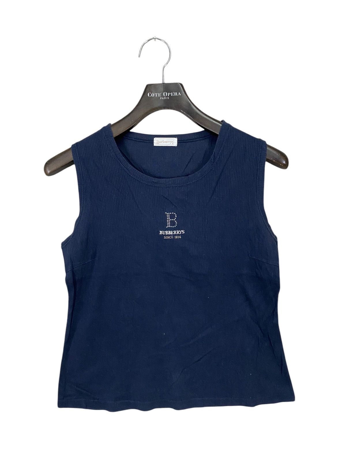 Burberry × Designer × Vintage Vintage burberrys tanktop/sleeveless tshirt center logo Size US M / EU 48-50 / 2 - 1 Thumbnail