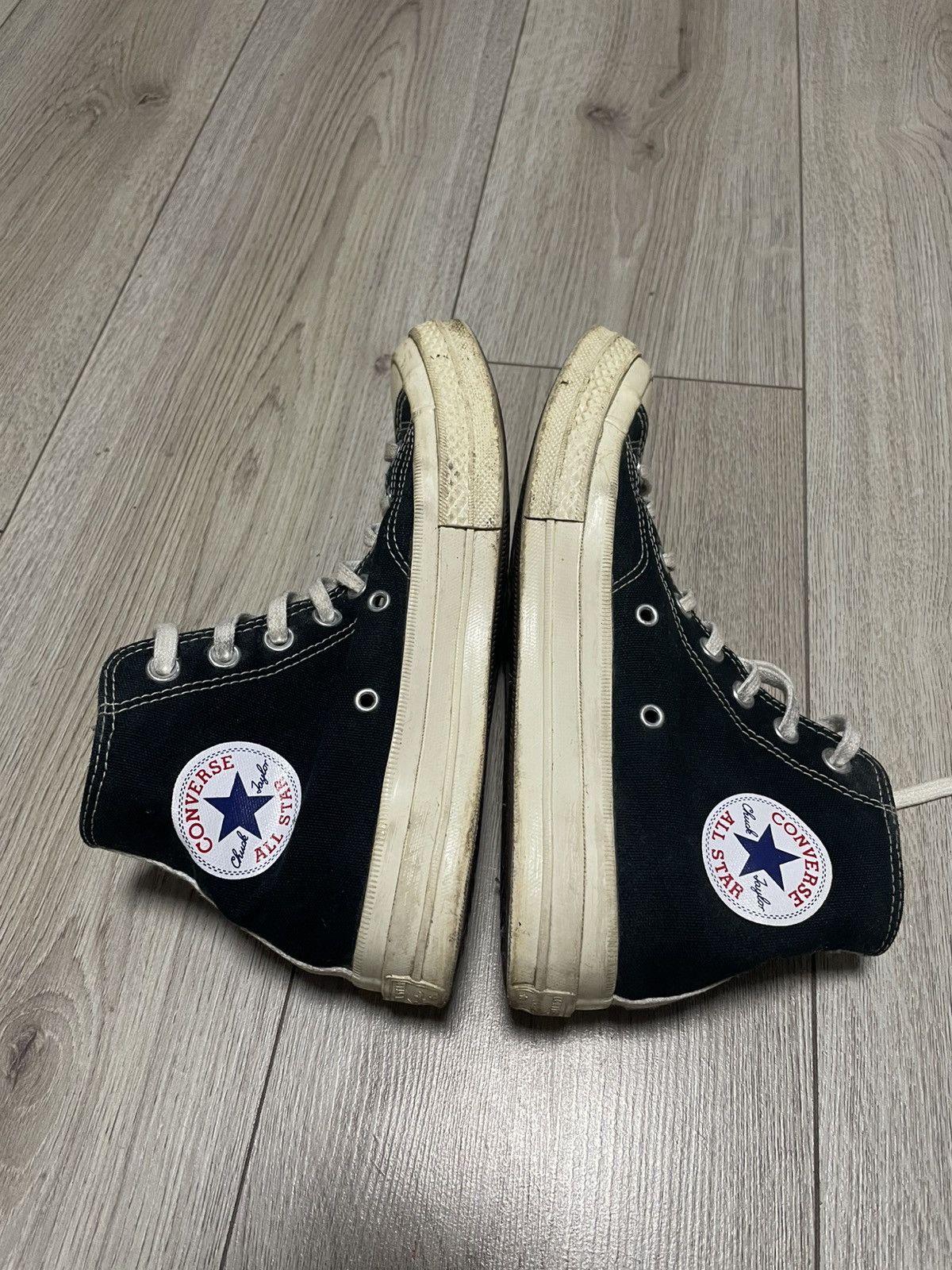 Comme des Garcons × Converse Comme des Garcons Converse Hi Top Sneakers Chuck Taylor Size US 7 / EU 40 - 6 Thumbnail