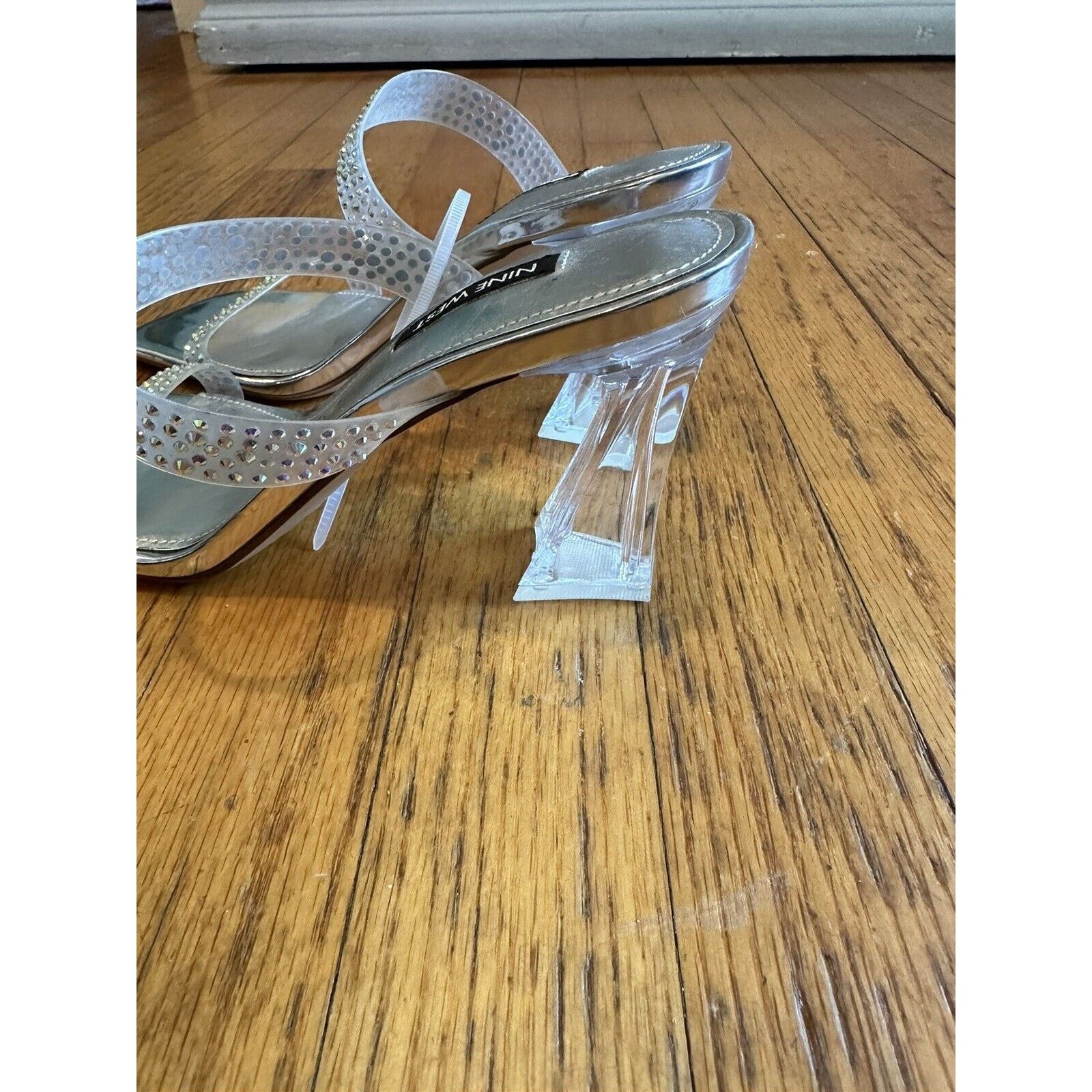 Nine West Nine West Darla Sandals Sparkle Formal Heels Shoes Size 8M Size US 8 / IT 38 - 4 Thumbnail