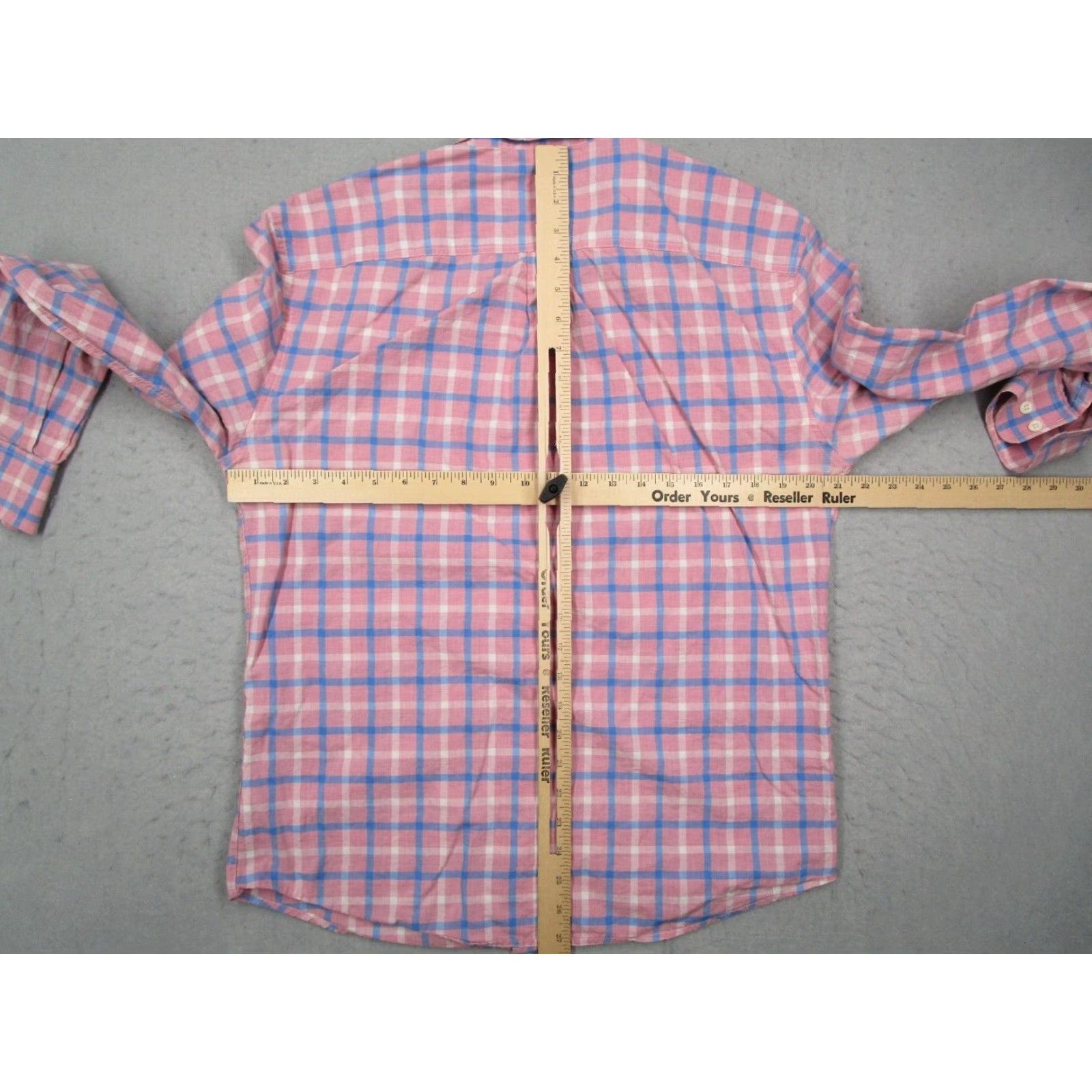 johnnie-O VINTAGE Johnnie O Shirt Mens Medium Pink Check Button-Up Casual Beach Logo 2010s Size US M / EU 48-50 / 2 - 6 Thumbnail