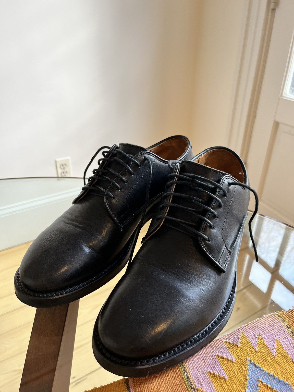 image of Viberg Black Derby 7 Uk Cantilever 2020 Shoes, Men's